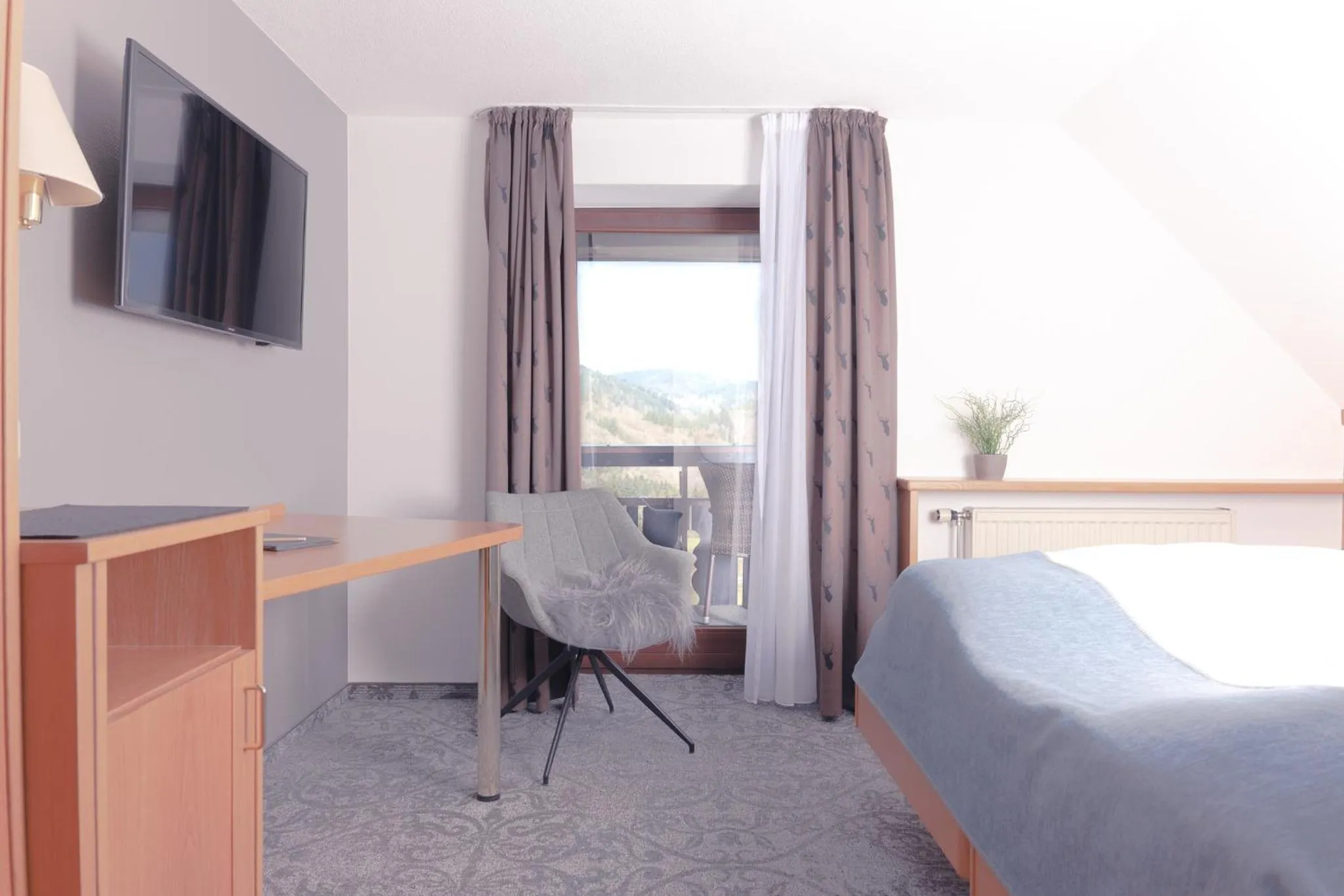 Bedroom, Bed in Genusshotel Hirschen - Erholung im Grünen (Südschwarzwald)