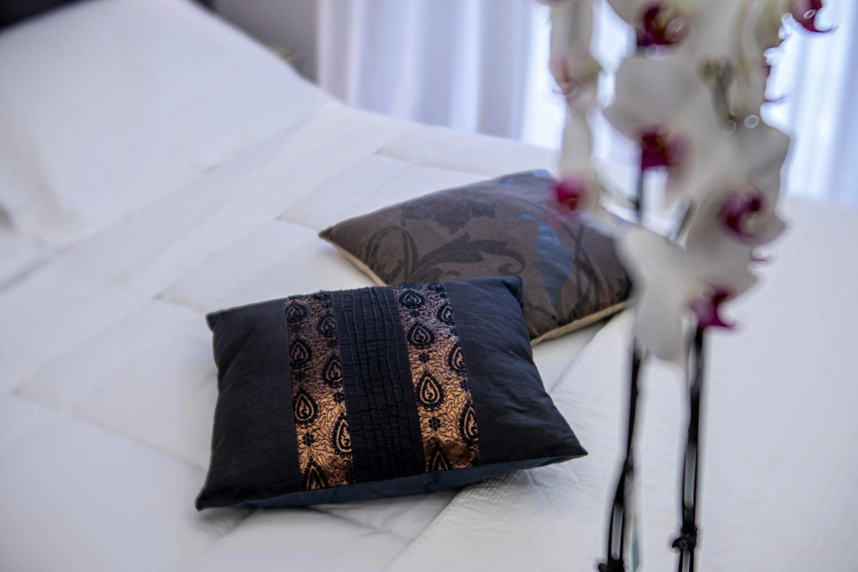 Decorative detail, Bed in Hotel Stella D'Oro