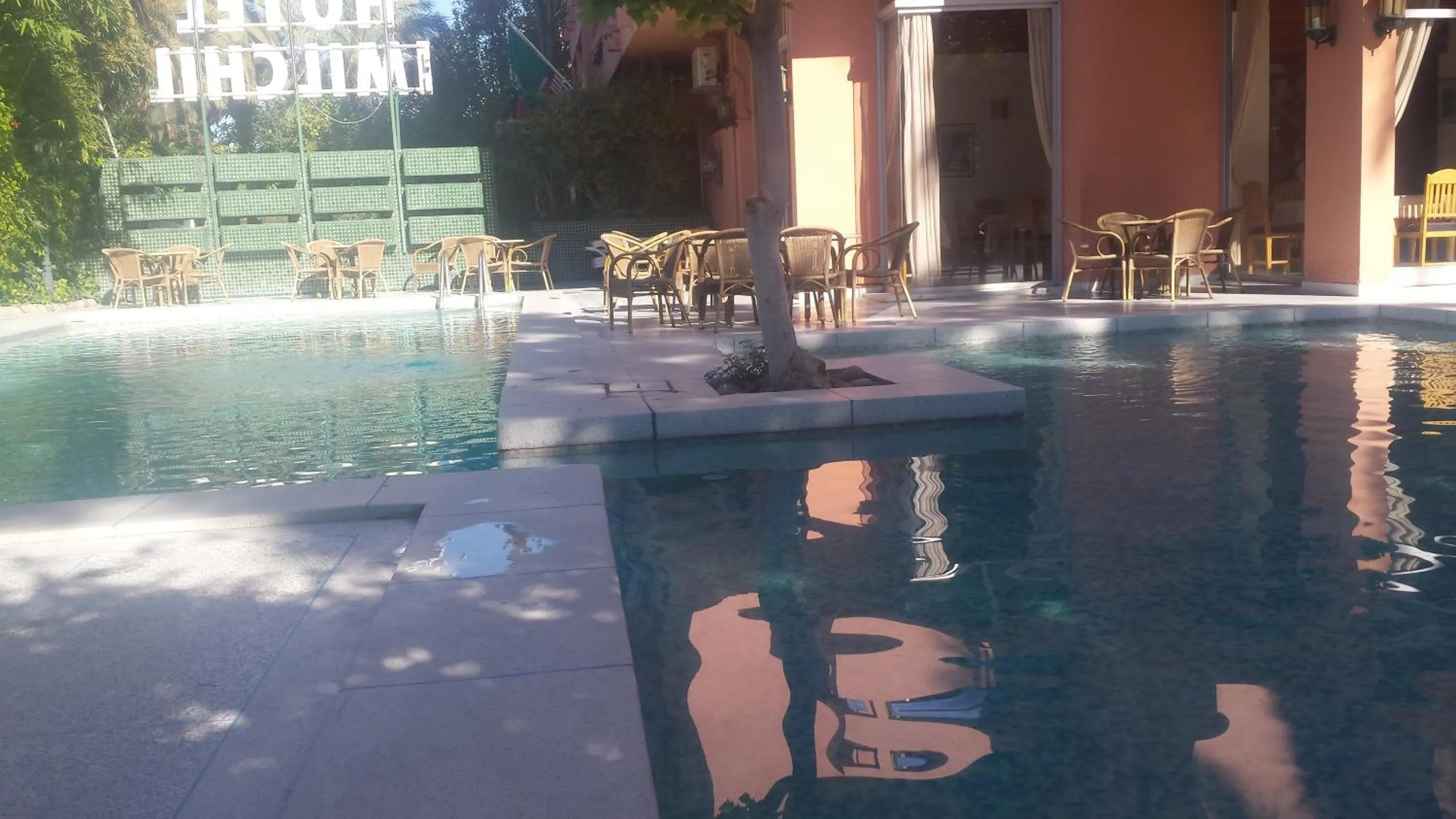 Pool view in Hotel Le Grand Imilchil