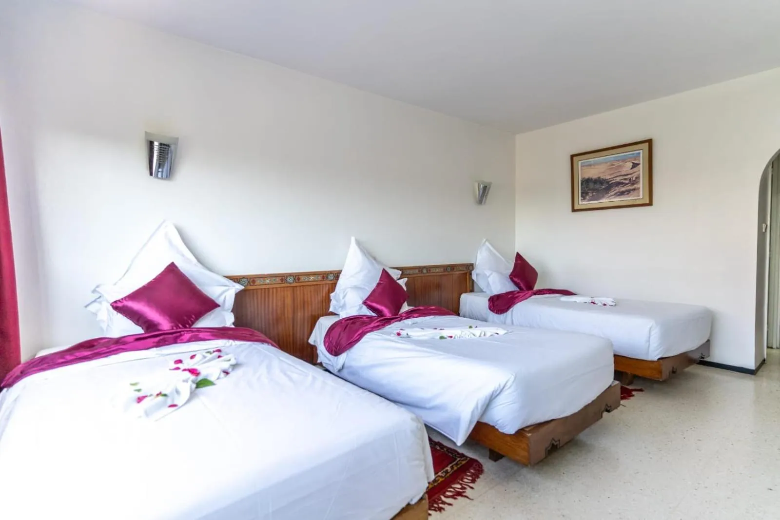 Bed in Hotel Le Grand Imilchil