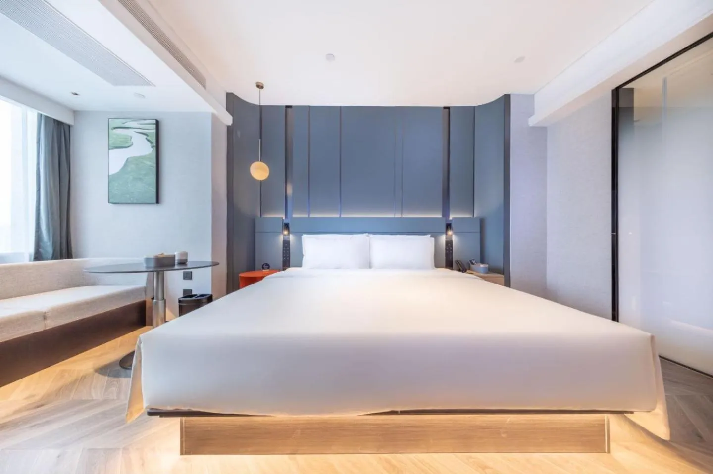 Bed in Atour Hotel Wuhan Wuchang Zhongnan Road