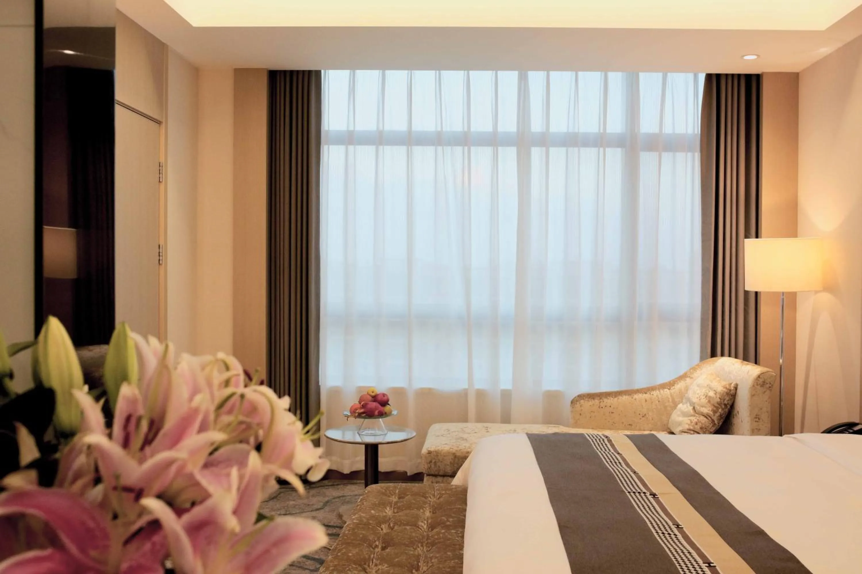 Bed in Meilun Hotel Shanghai Hongqiao Hub