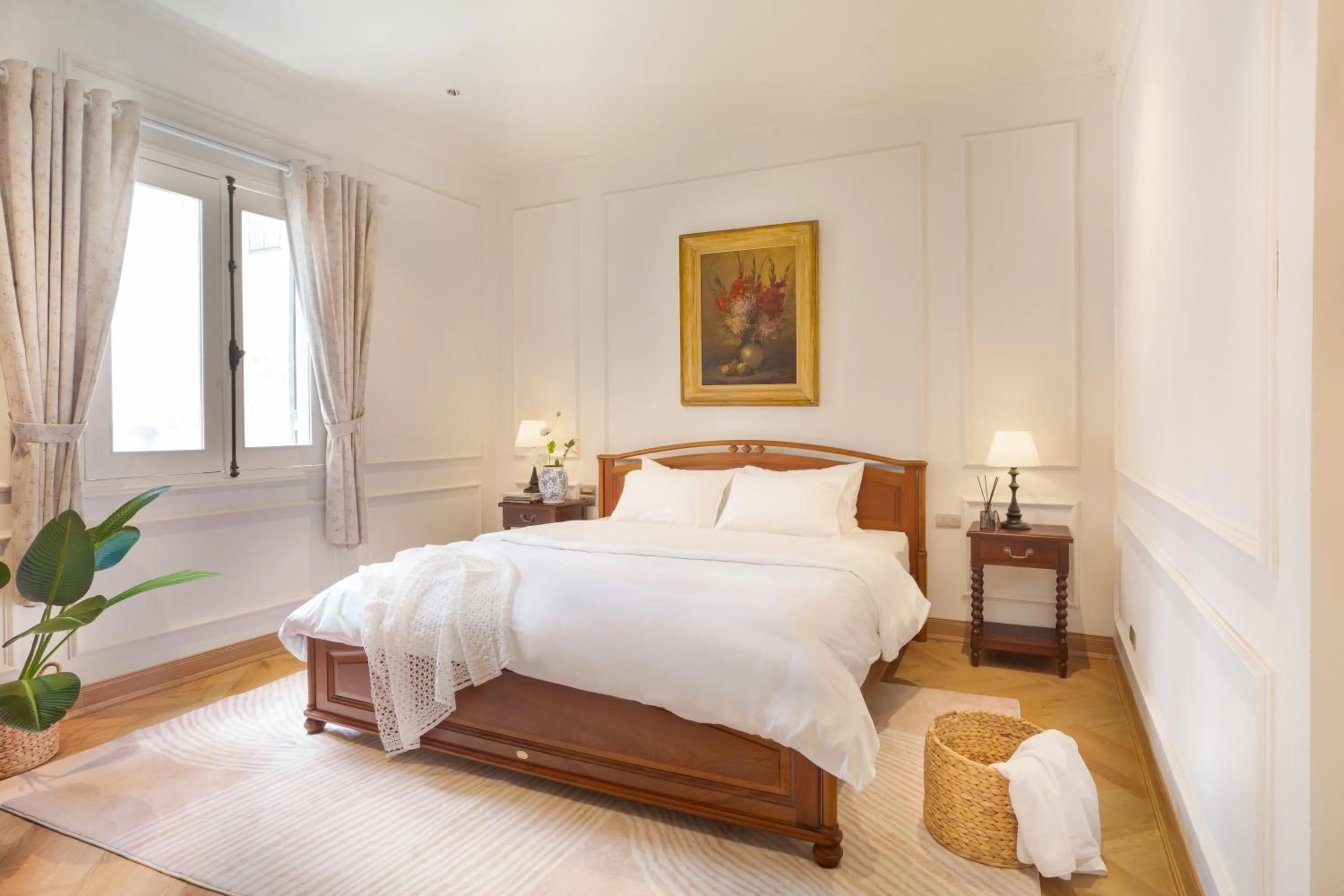 Bed in Éclectique Hanoi Homestay