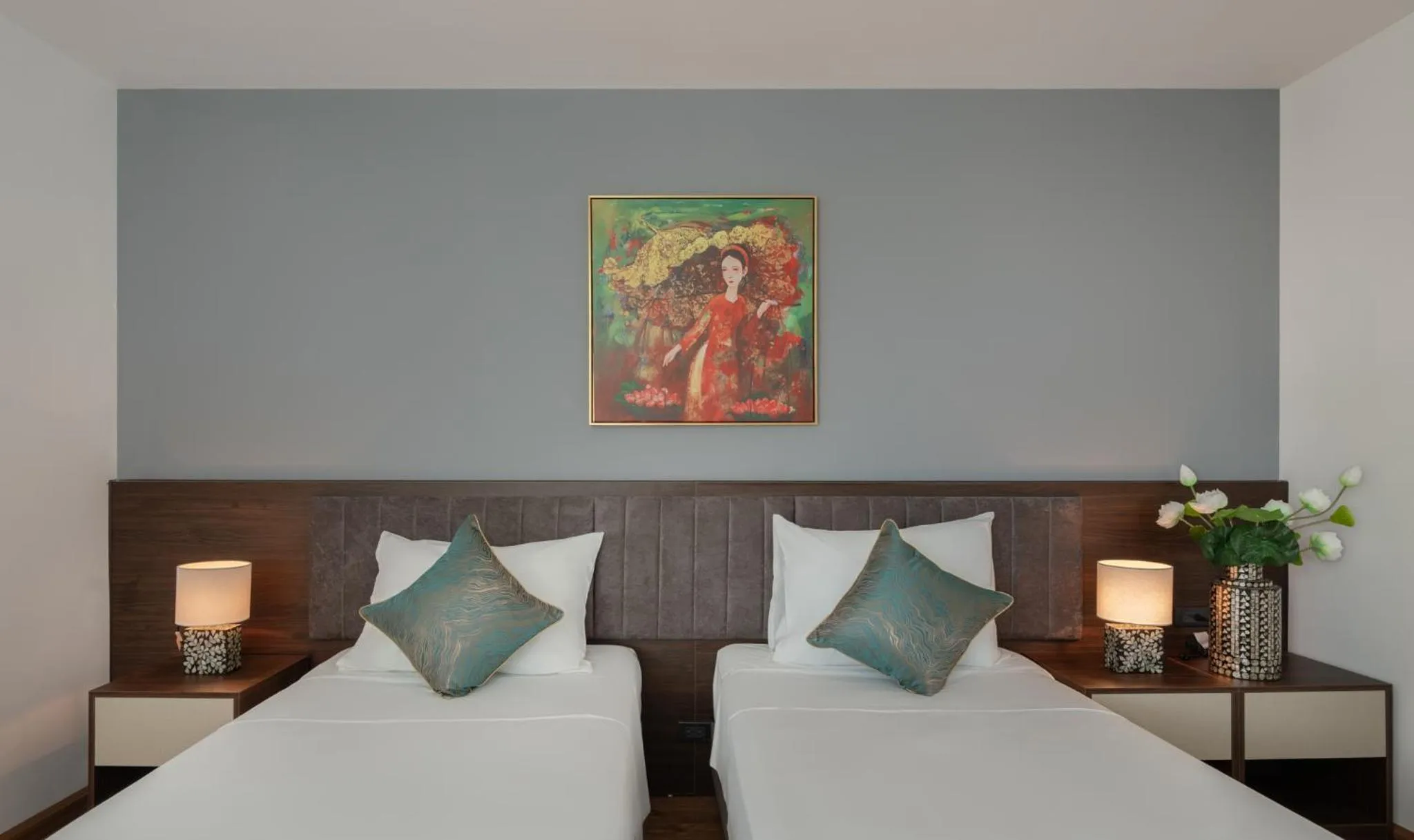 Bed in Luxe Paradise Hotel Nguyen Khac Hieu