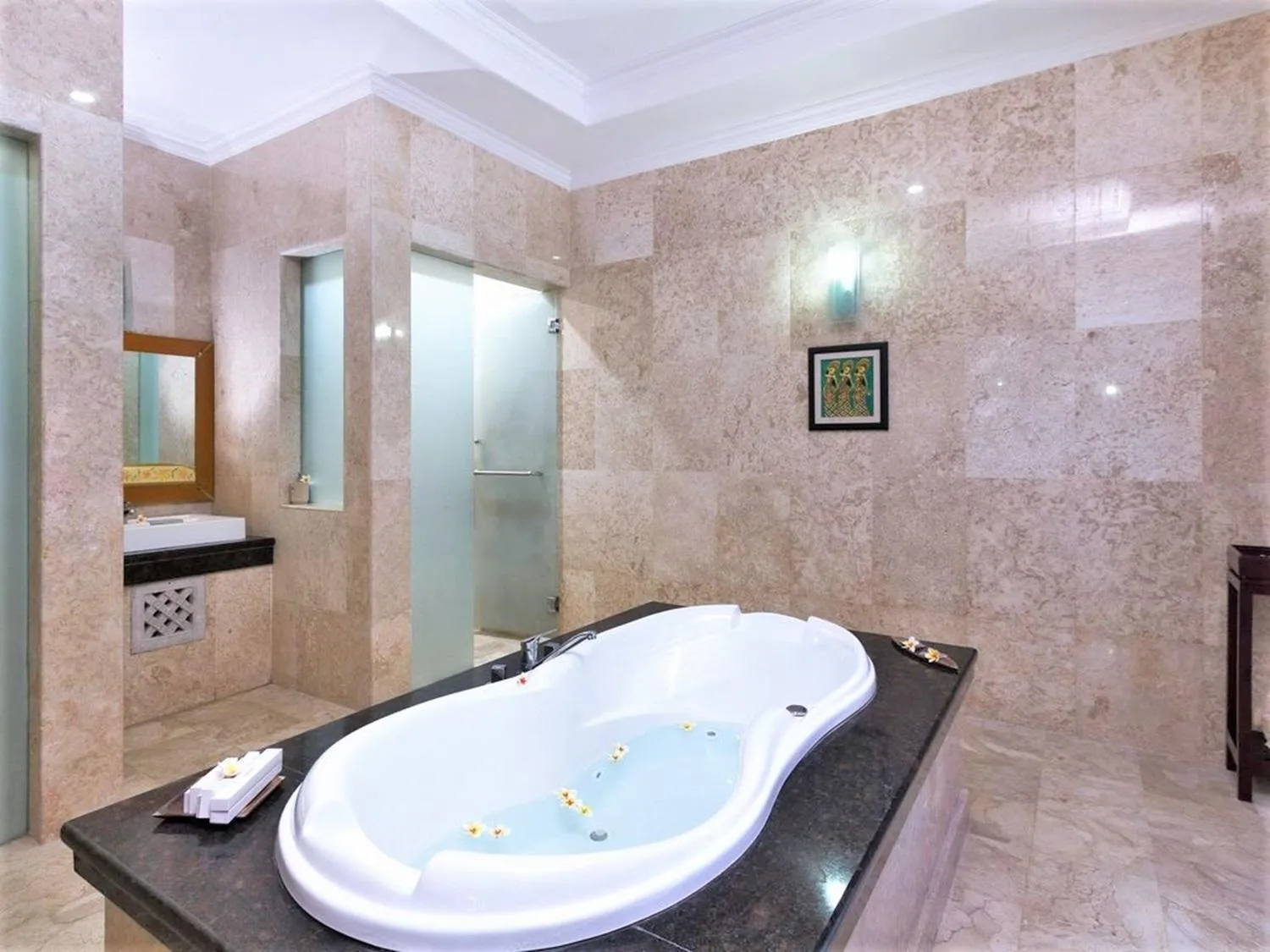 Shower in Private Pool Villas Kuta Bali