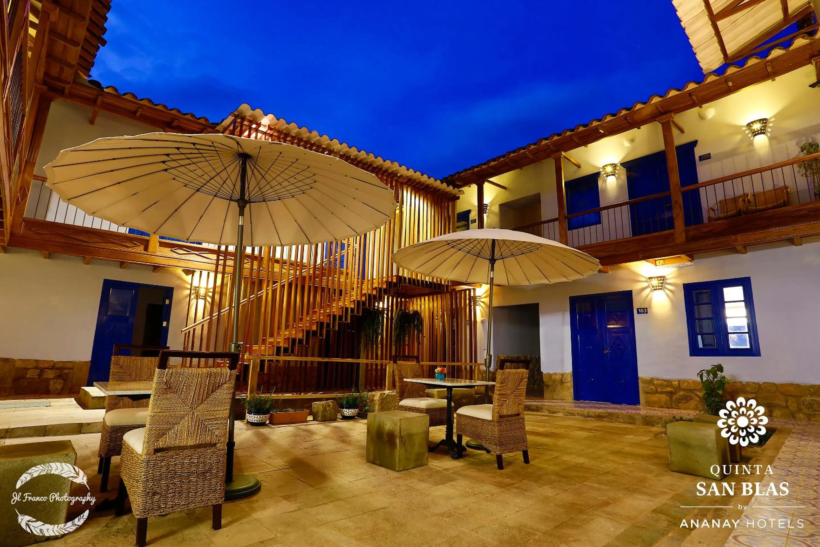 Patio in Quinta San Blas by Ananay Hotels