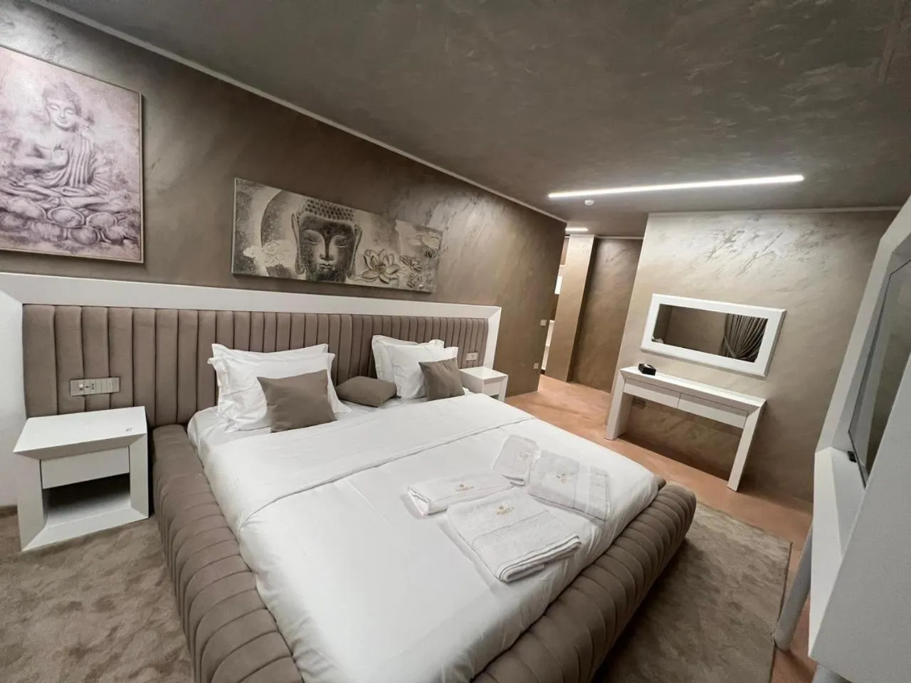 Bed in Hotel Pernoca