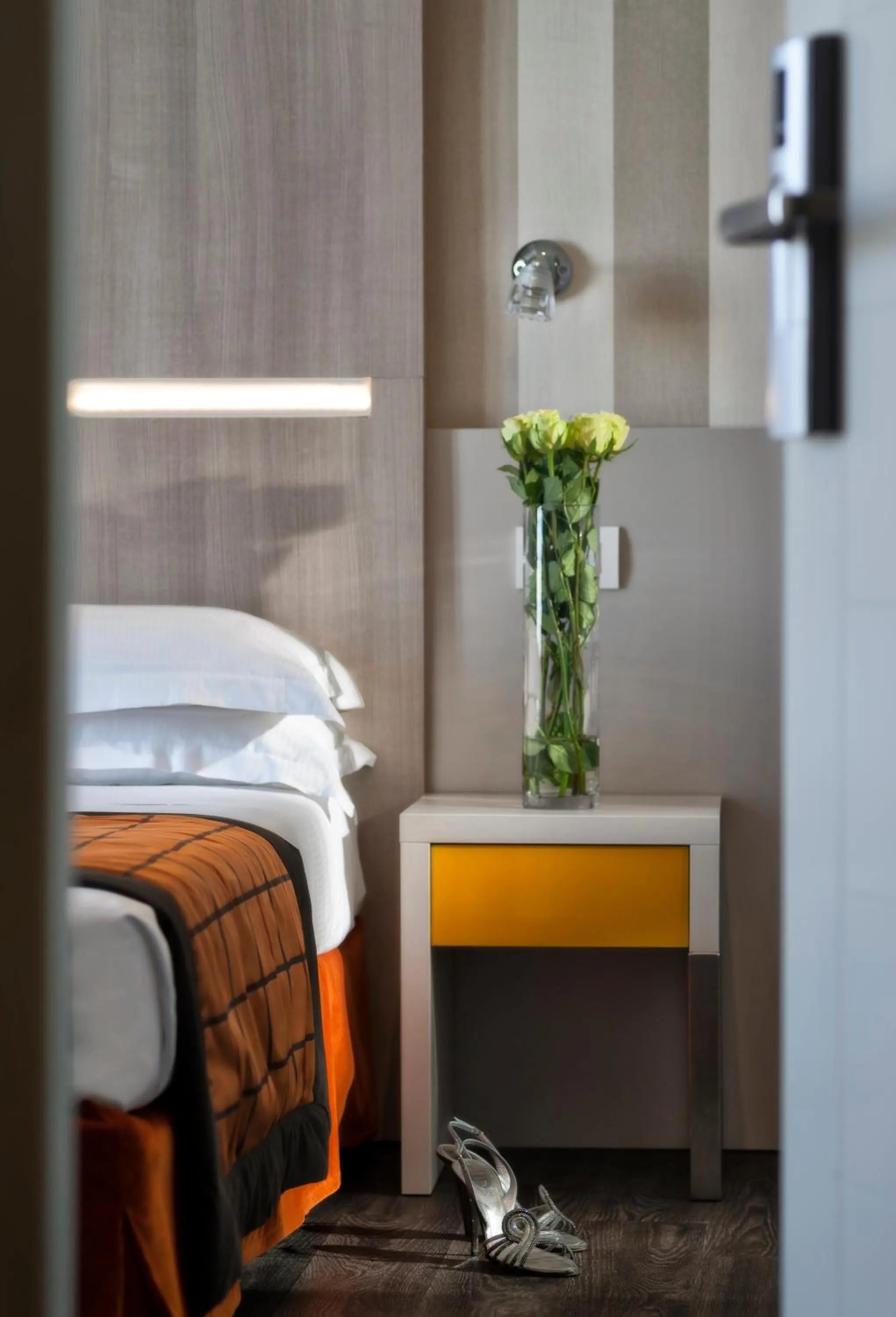 Decorative detail, Bed in Hotel Roma