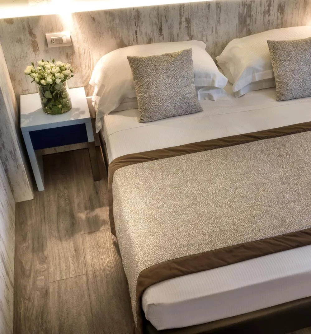 Decorative detail, Bed in Hotel Roma