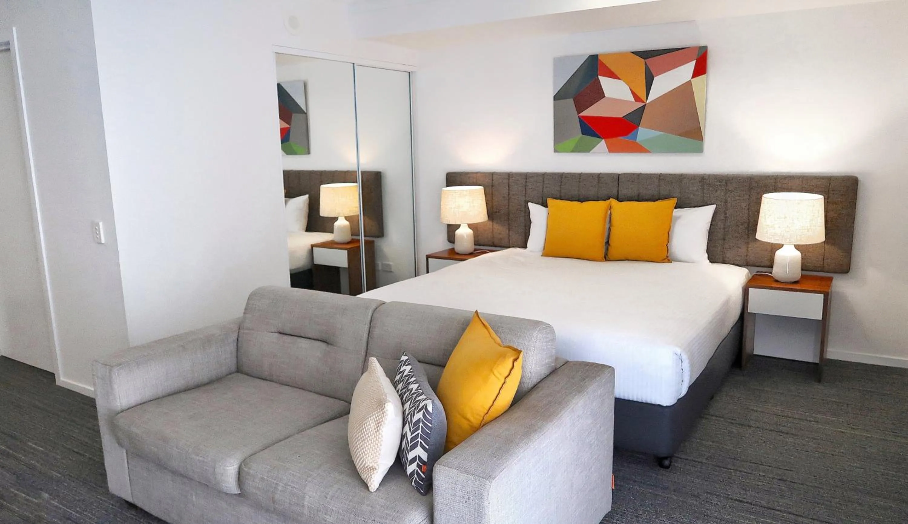 Bed in Quest Kelvin Grove