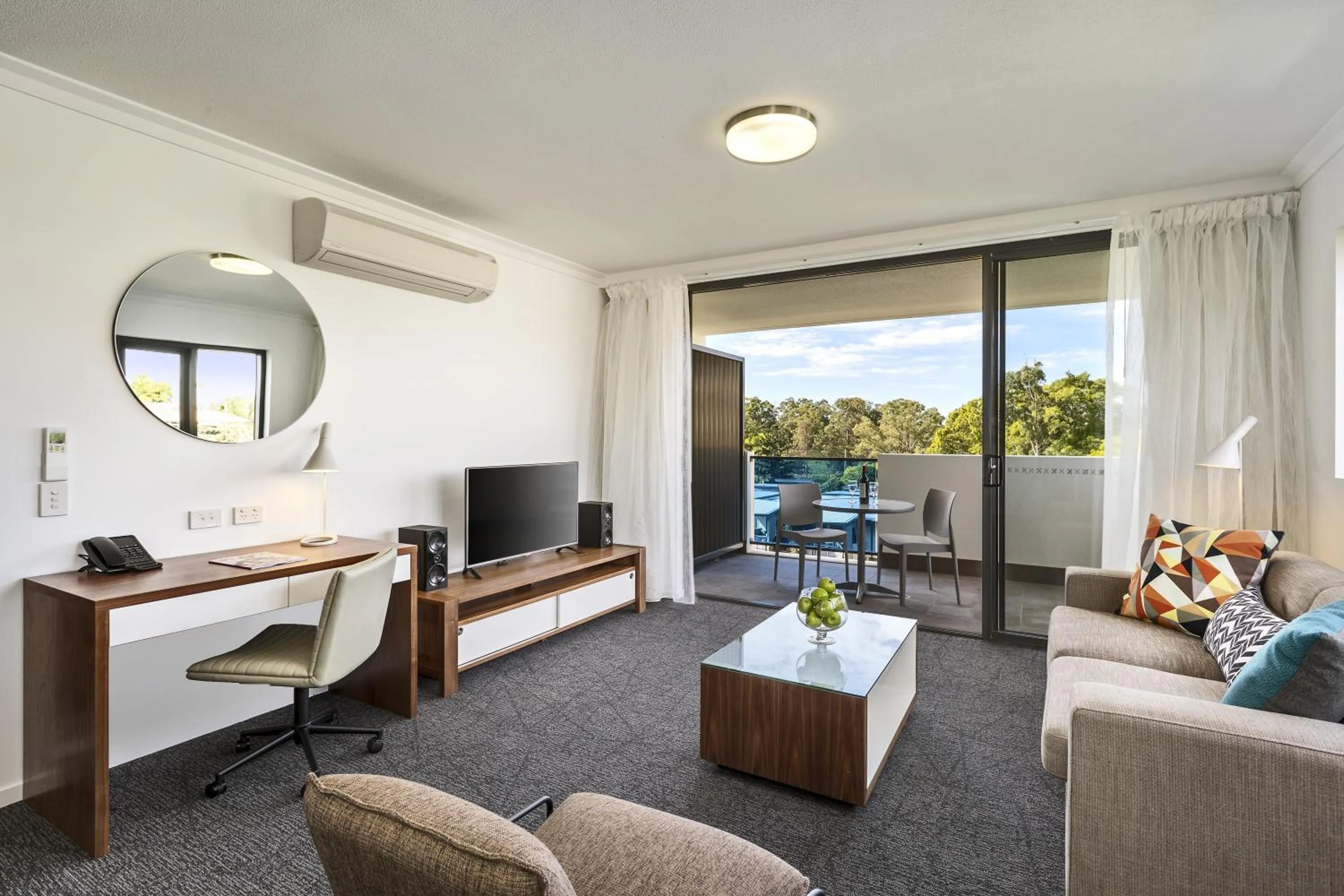 Seating area in Quest Kelvin Grove