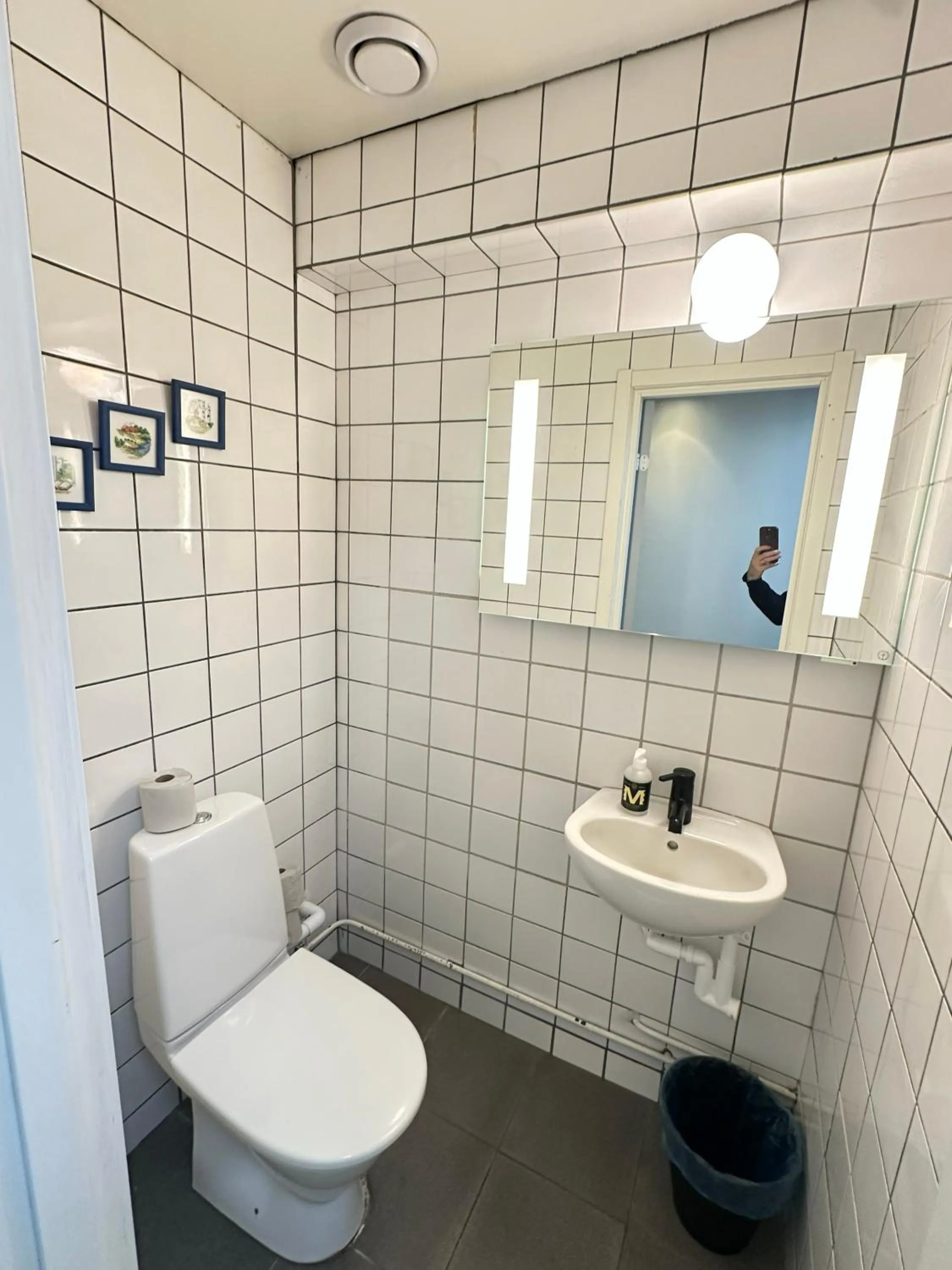 Toilet in Hotell Bromma