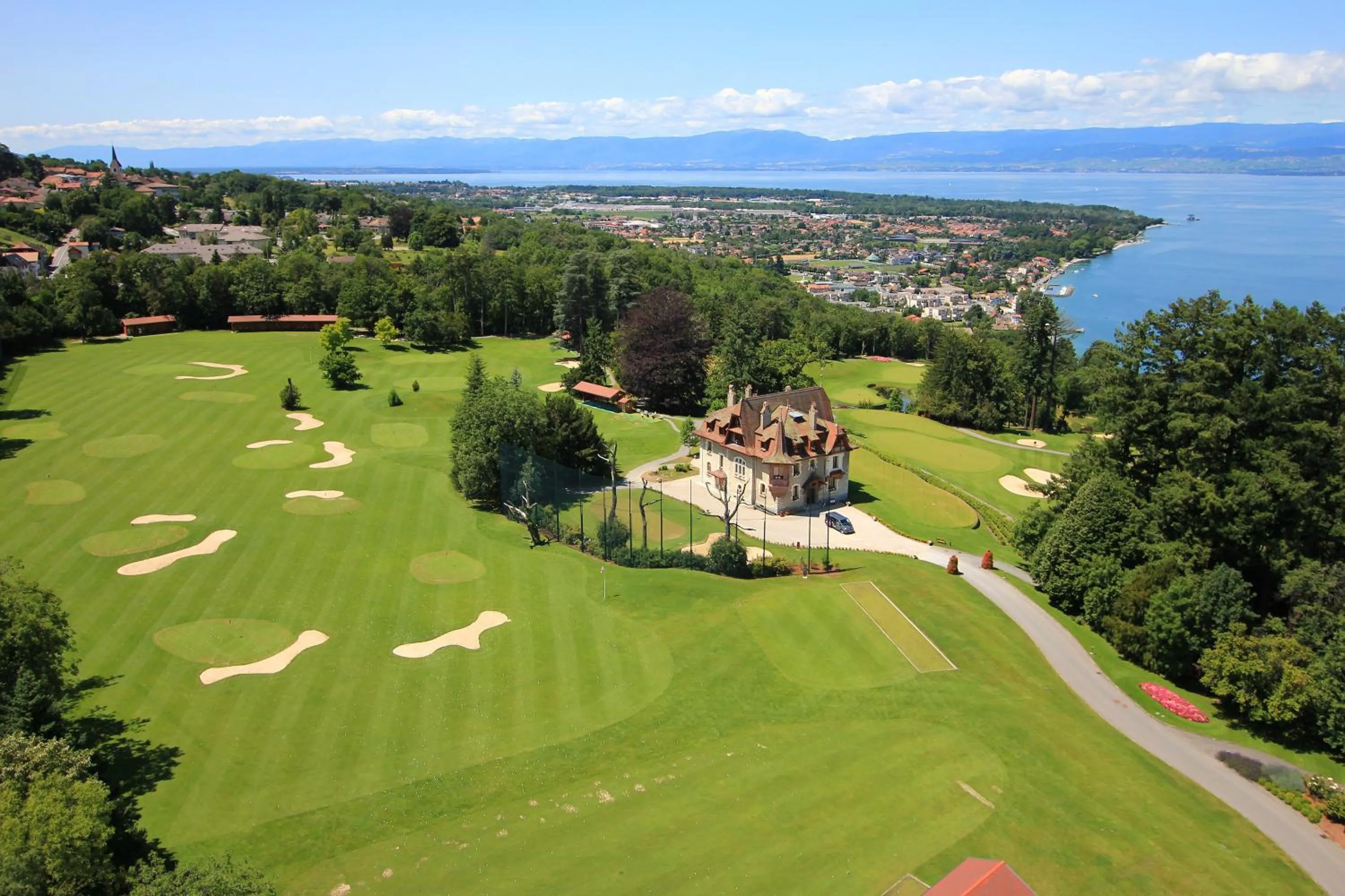 Bird's eye view in Le Manoir du Golf