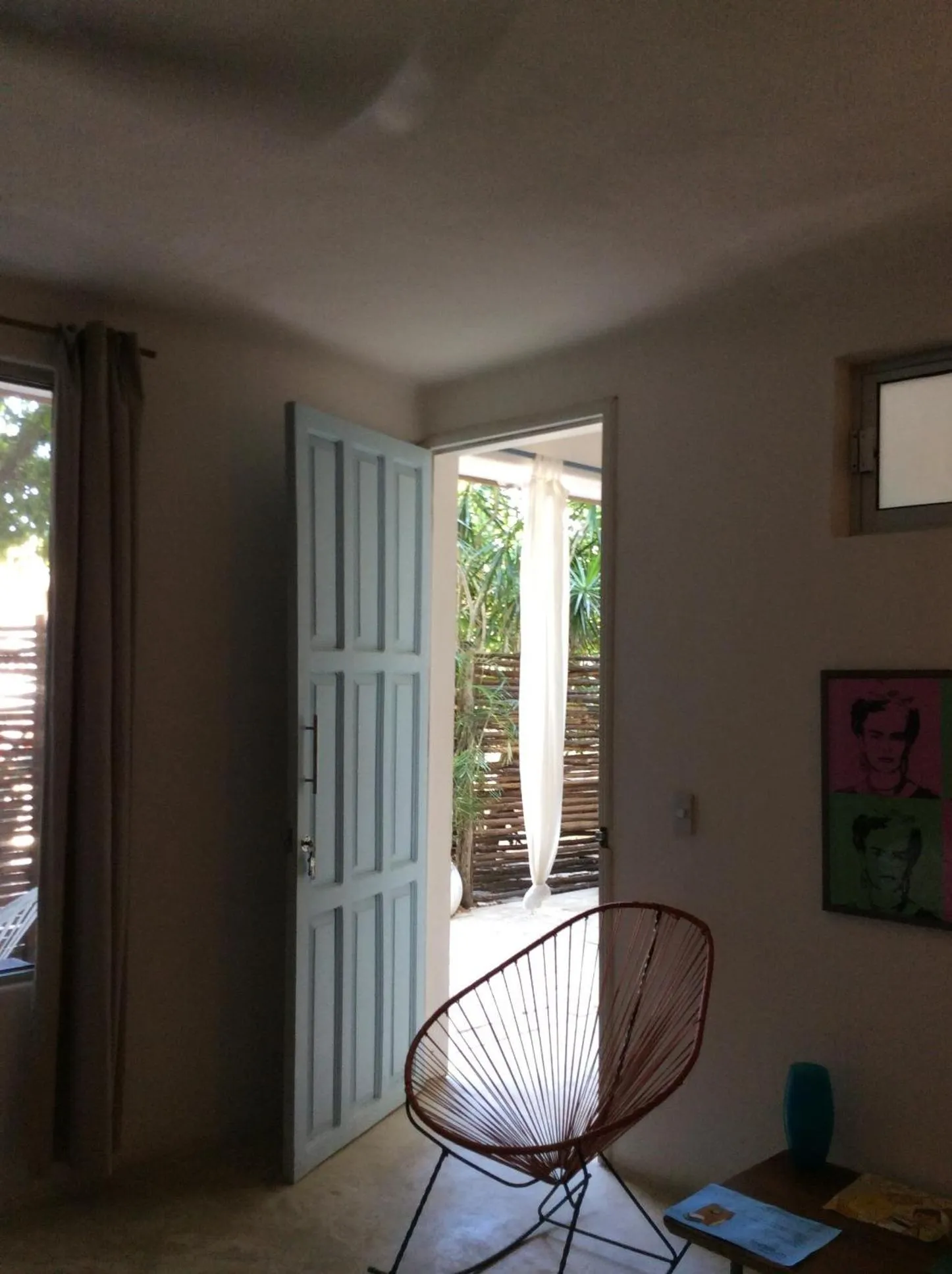 Garden view in Teetotum hotel