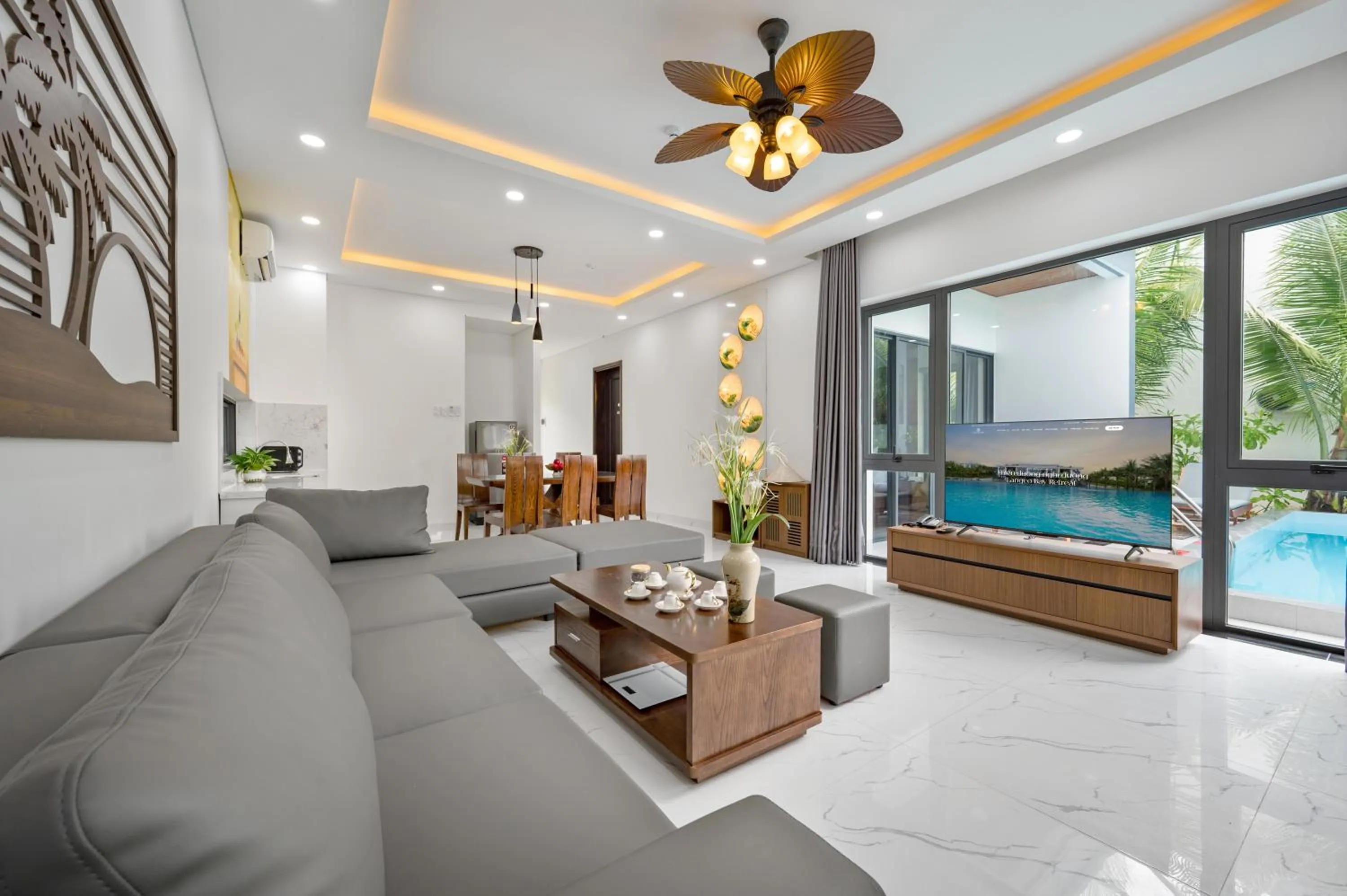 Pool view in Langco Bay Retreat