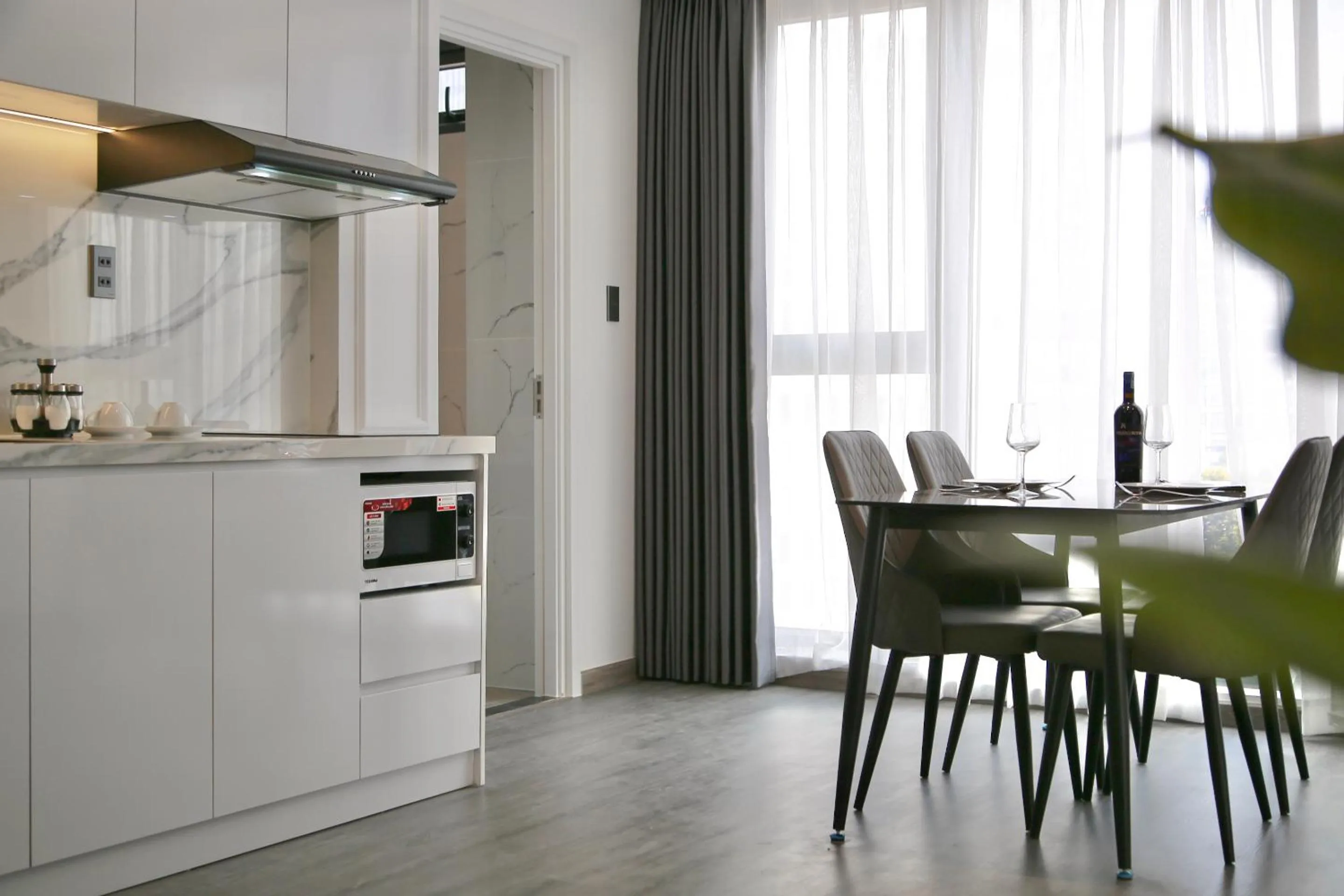 Kitchen or kitchenette in CityHouse- El Pino Realm at Metro Ben Thanh Market