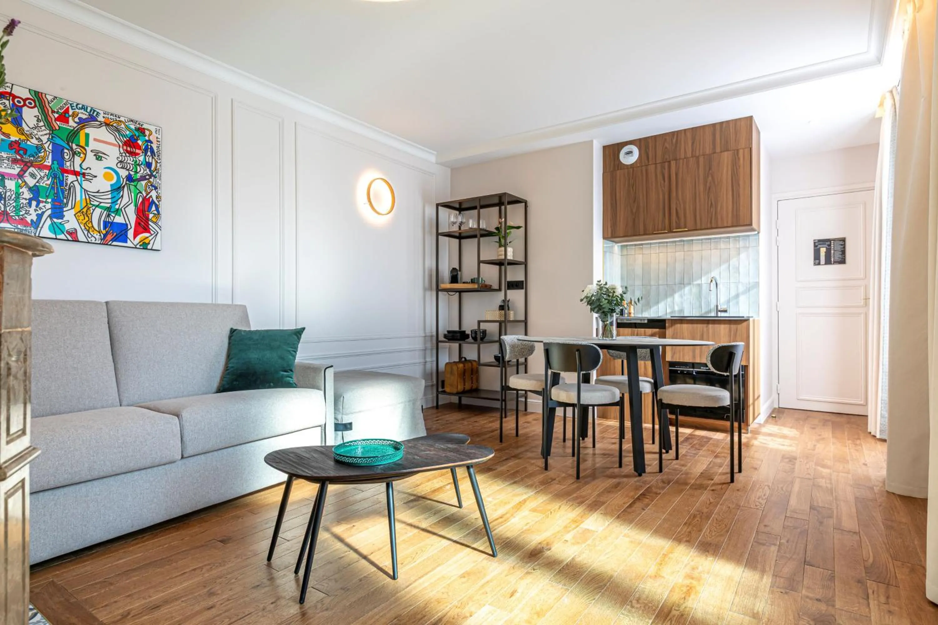 Kitchen or kitchenette in Villa SoPi Appart'Hotel by Patrick Hayat