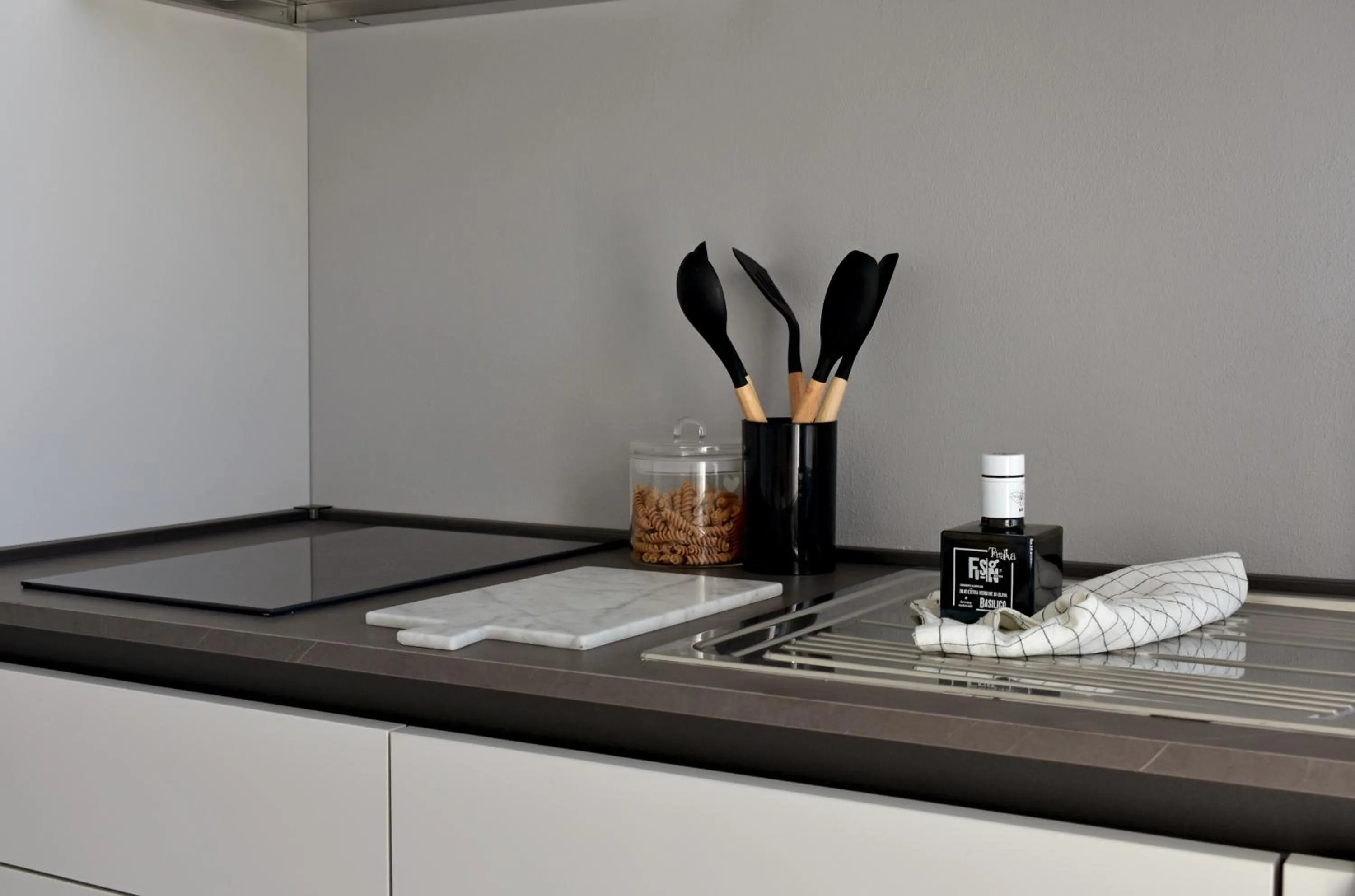 Kitchen or kitchenette in Poggio Al Lago Apartments & Rooms