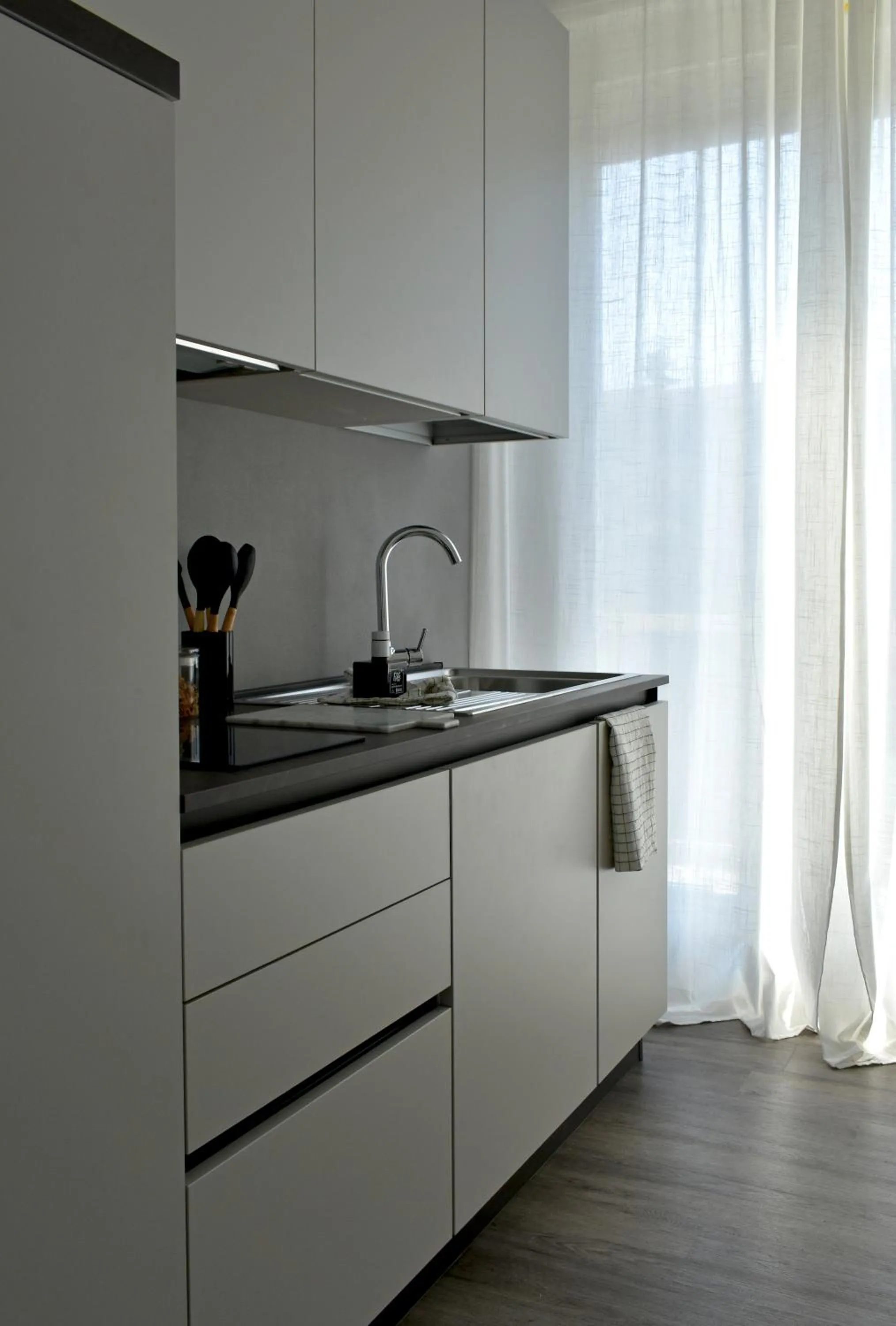 Kitchen or kitchenette in Poggio Al Lago Apartments & Rooms