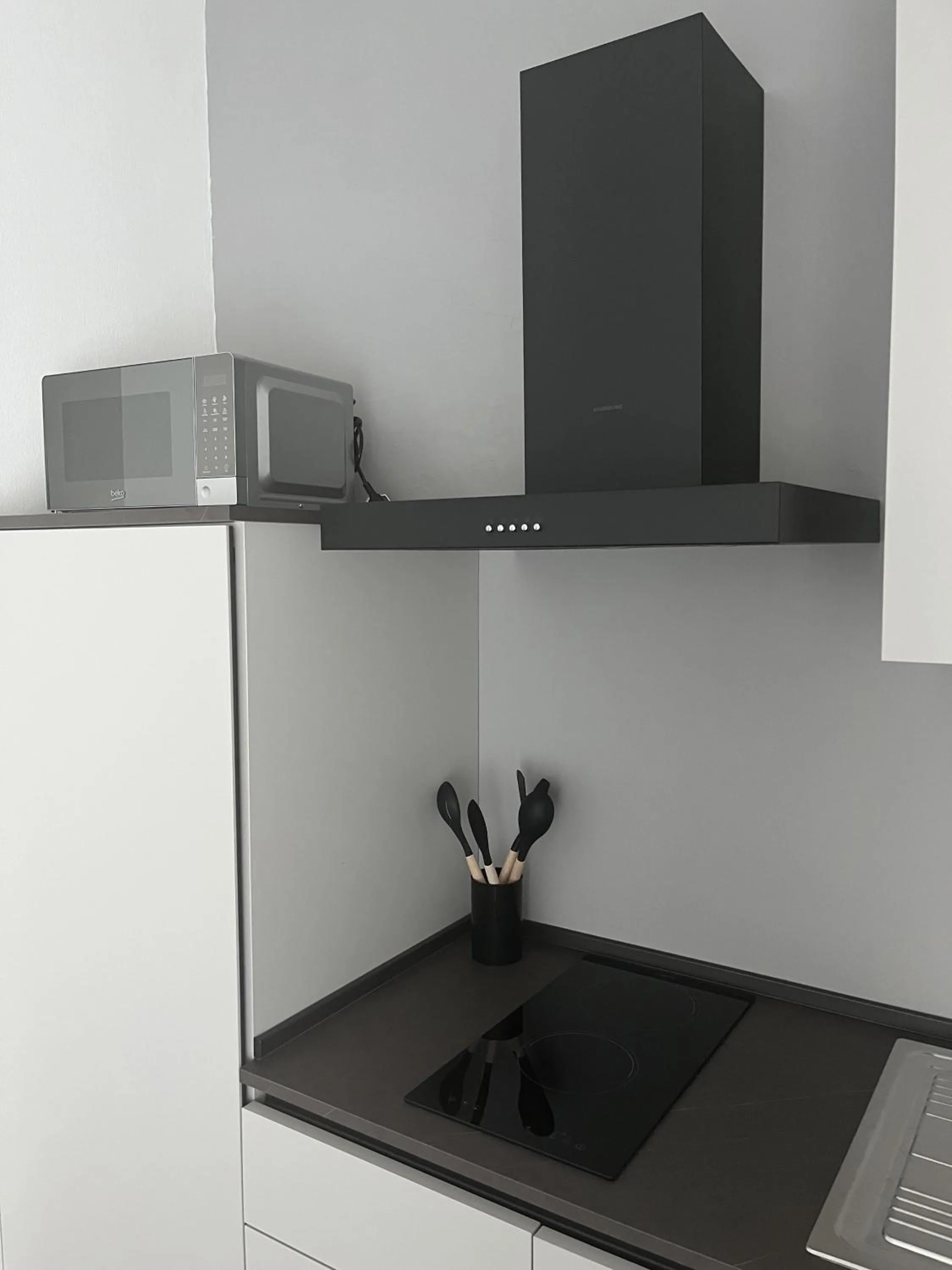 Kitchen or kitchenette in Poggio Al Lago Apartments & Rooms