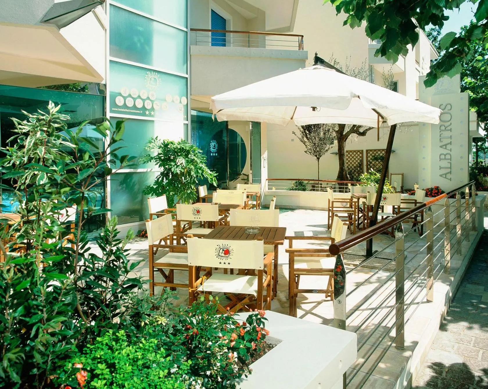 Patio in Hotel Albatros
