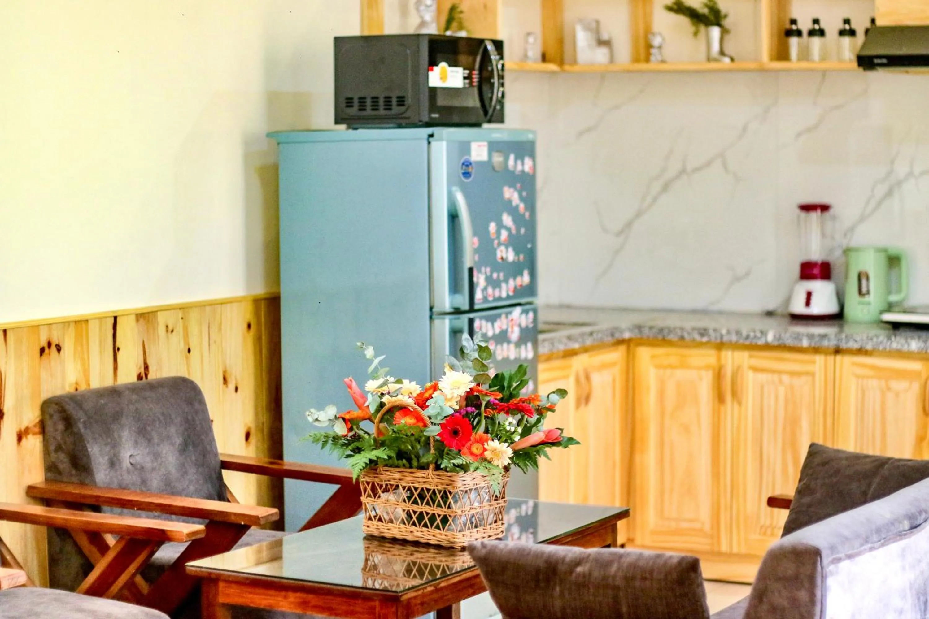 Kitchen or kitchenette in Hoang Nguyen Hotel