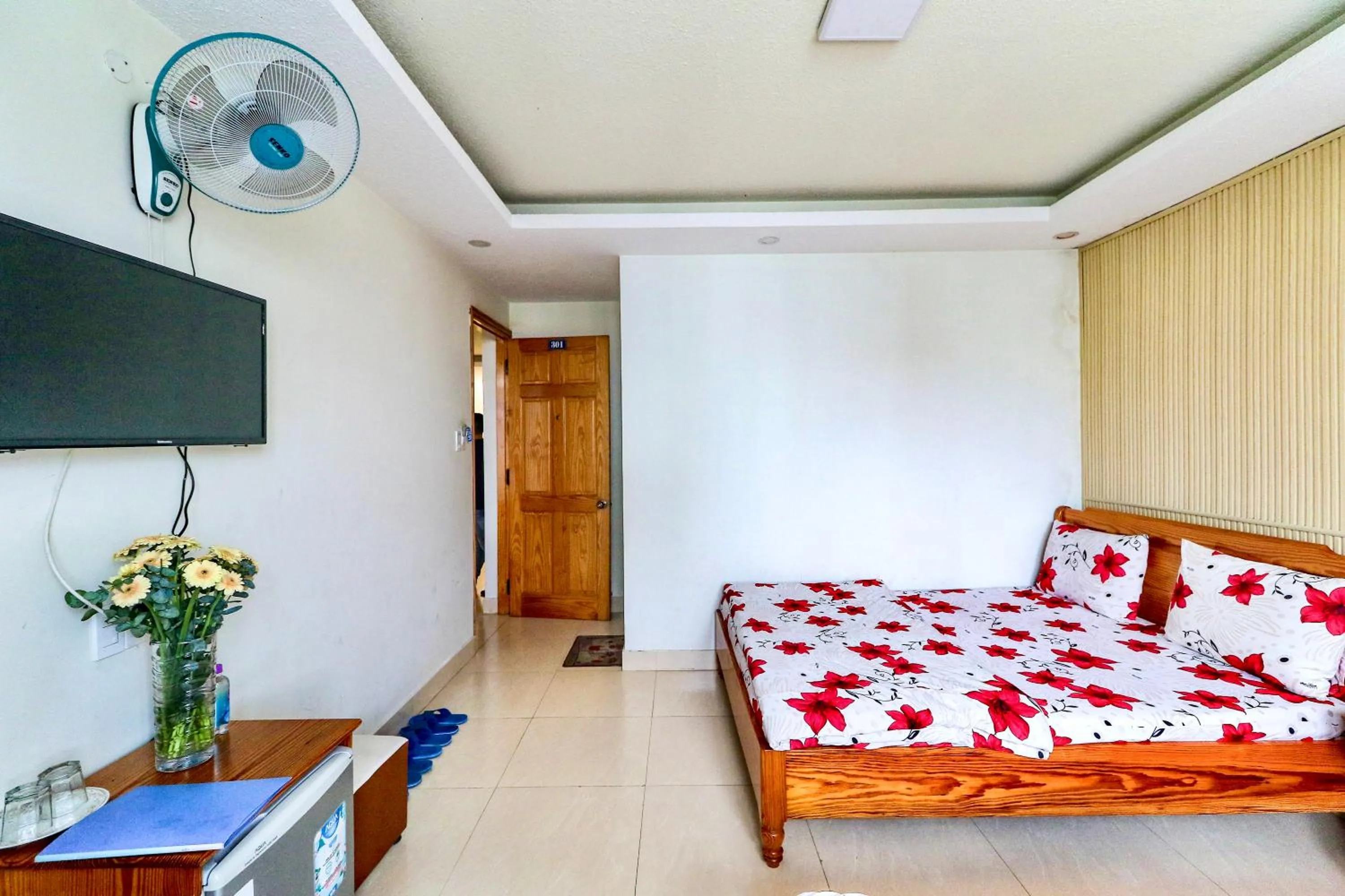 Bed in Hoang Nguyen Hotel