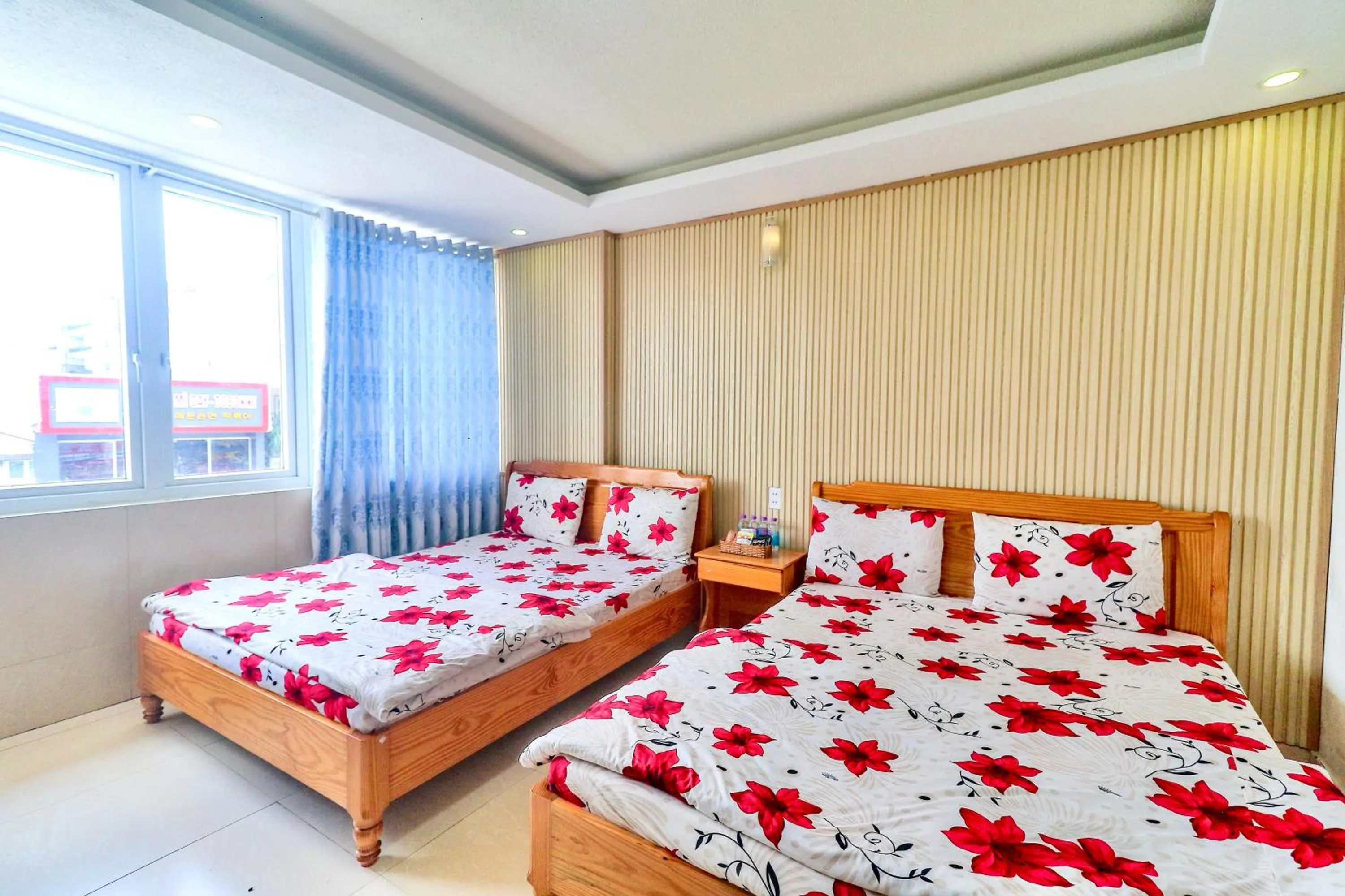 Bed in Hoang Nguyen Hotel