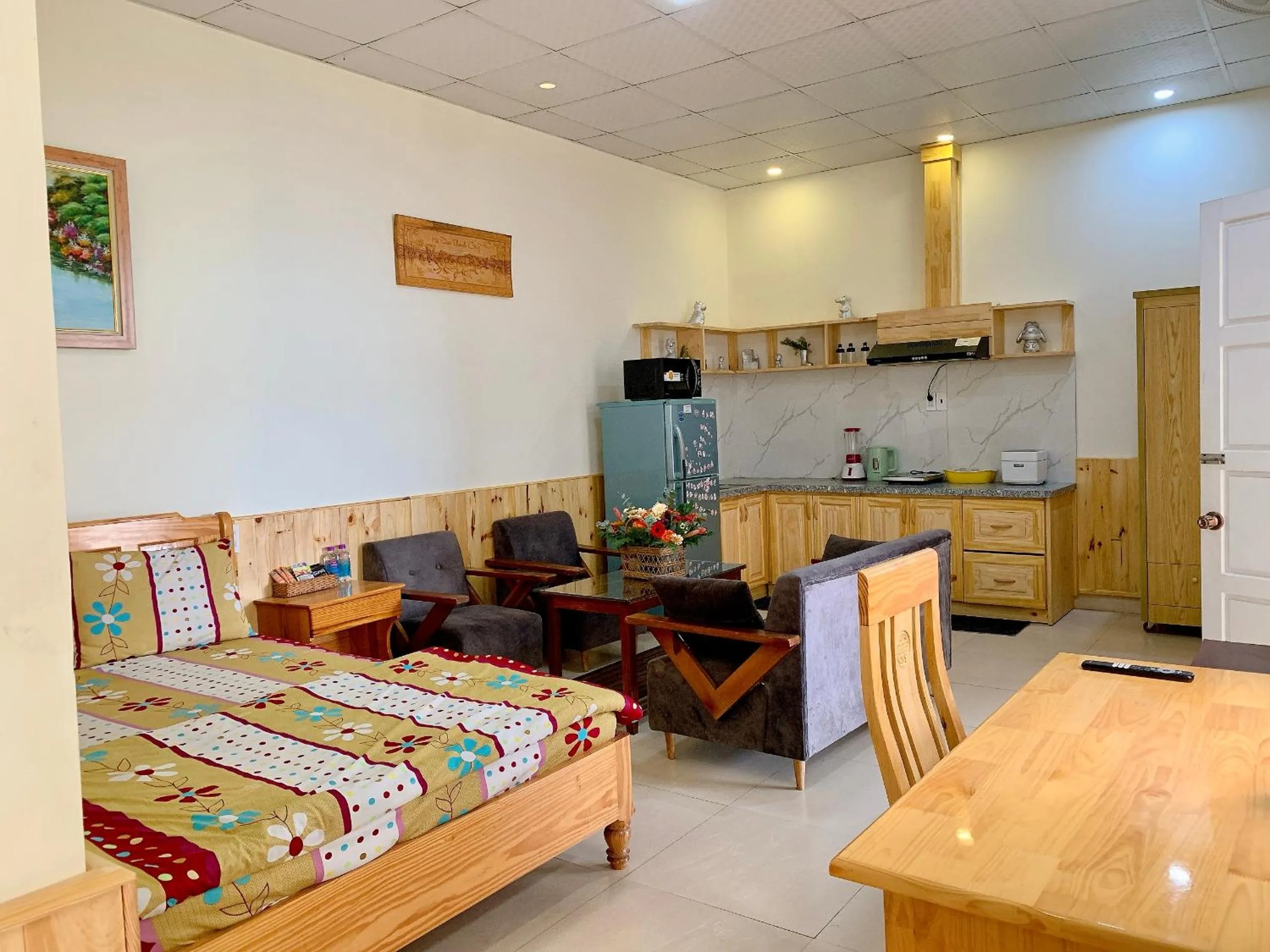 Kitchen or kitchenette in Hoang Nguyen Hotel