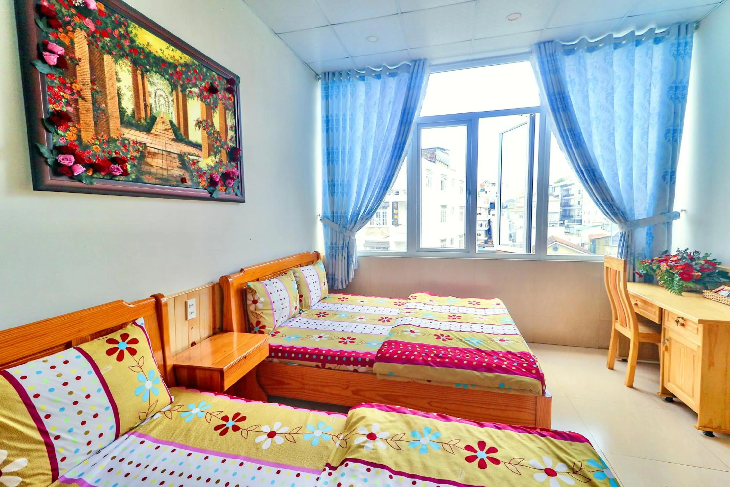 Bed in Hoang Nguyen Hotel