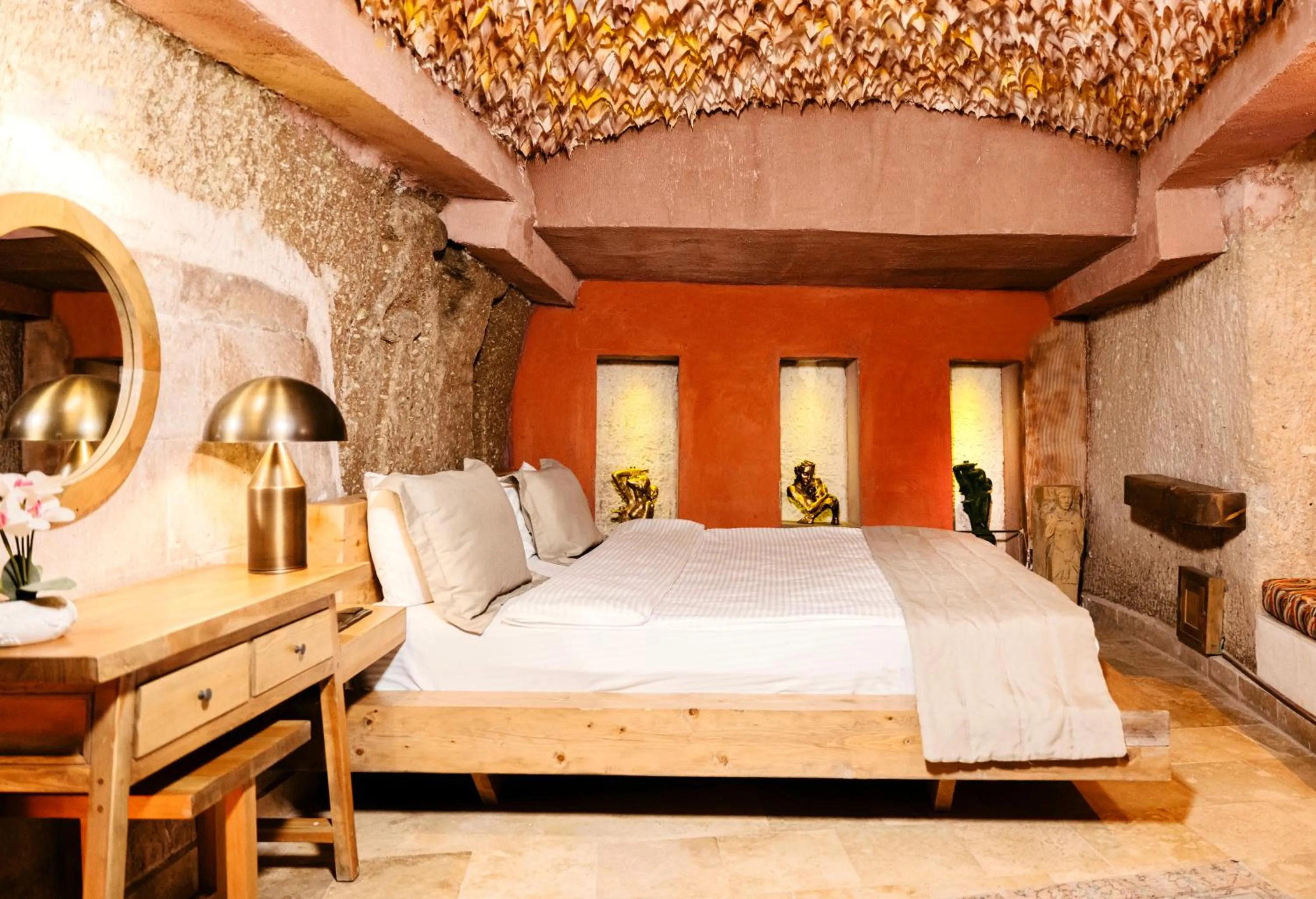 Bed in Cappadocia Alfa Cave Hotel