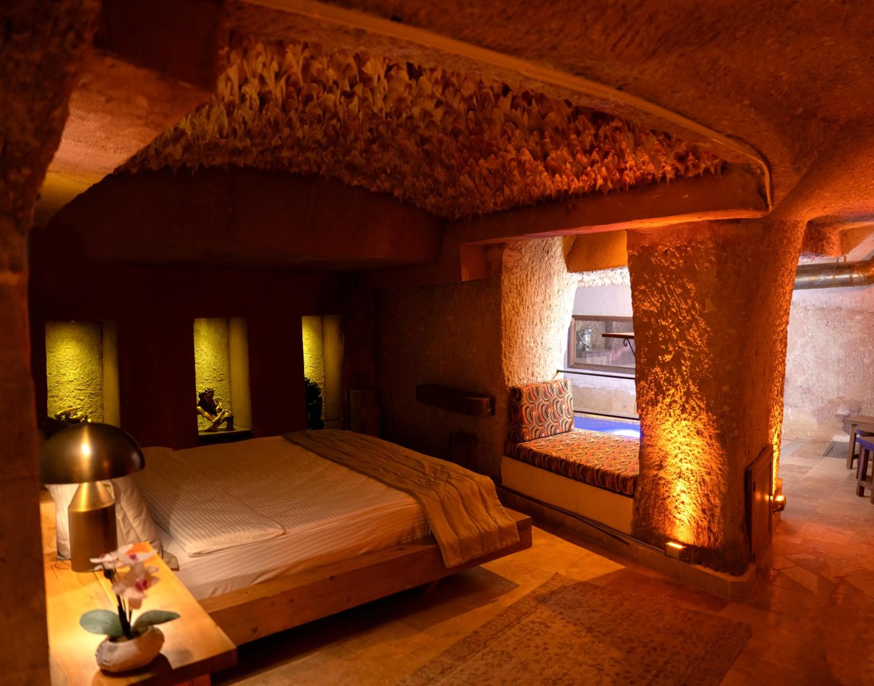 Bed in Cappadocia Alfa Cave Hotel