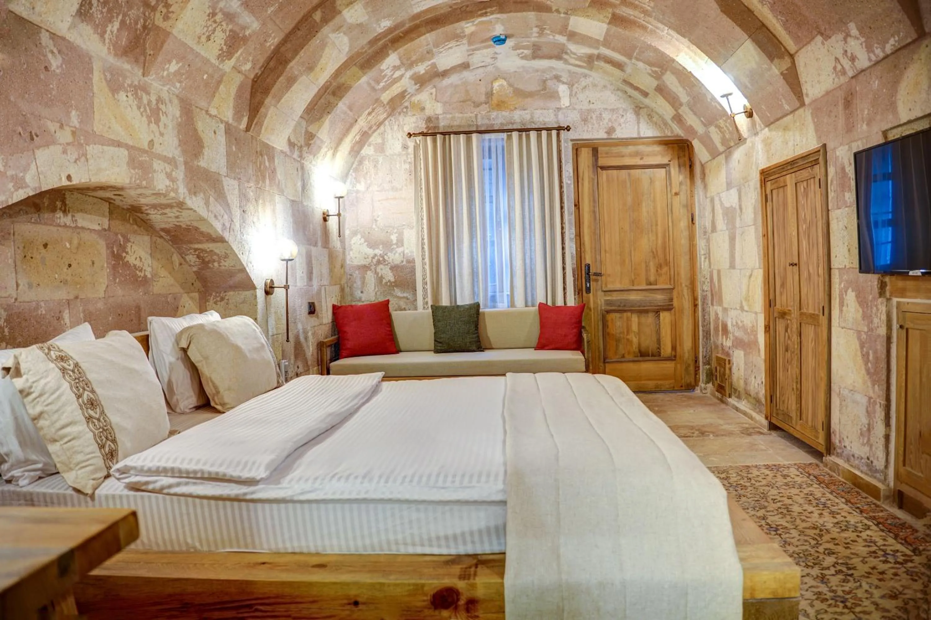Bed in Cappadocia Alfa Cave Hotel