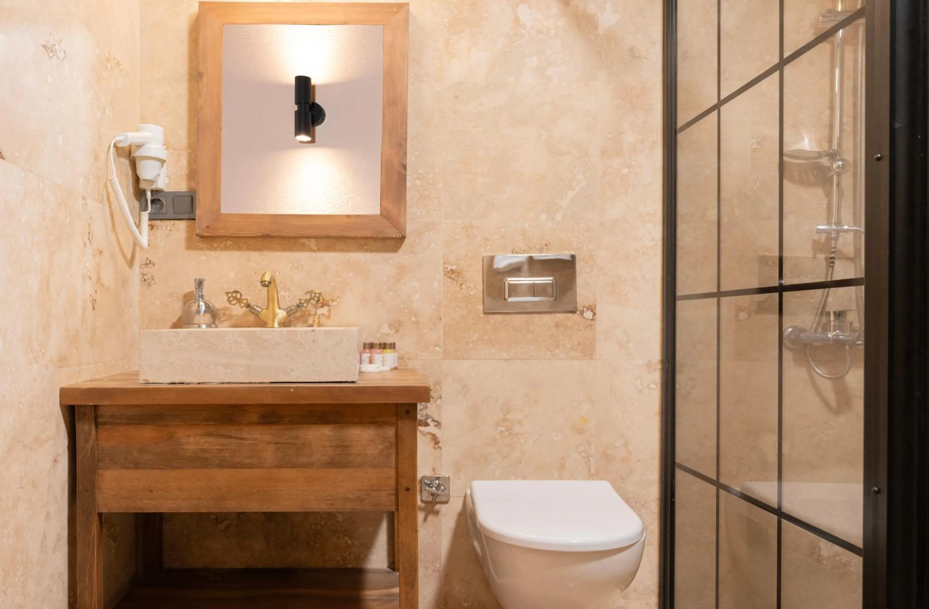 Shower in Cappadocia Alfa Cave Hotel