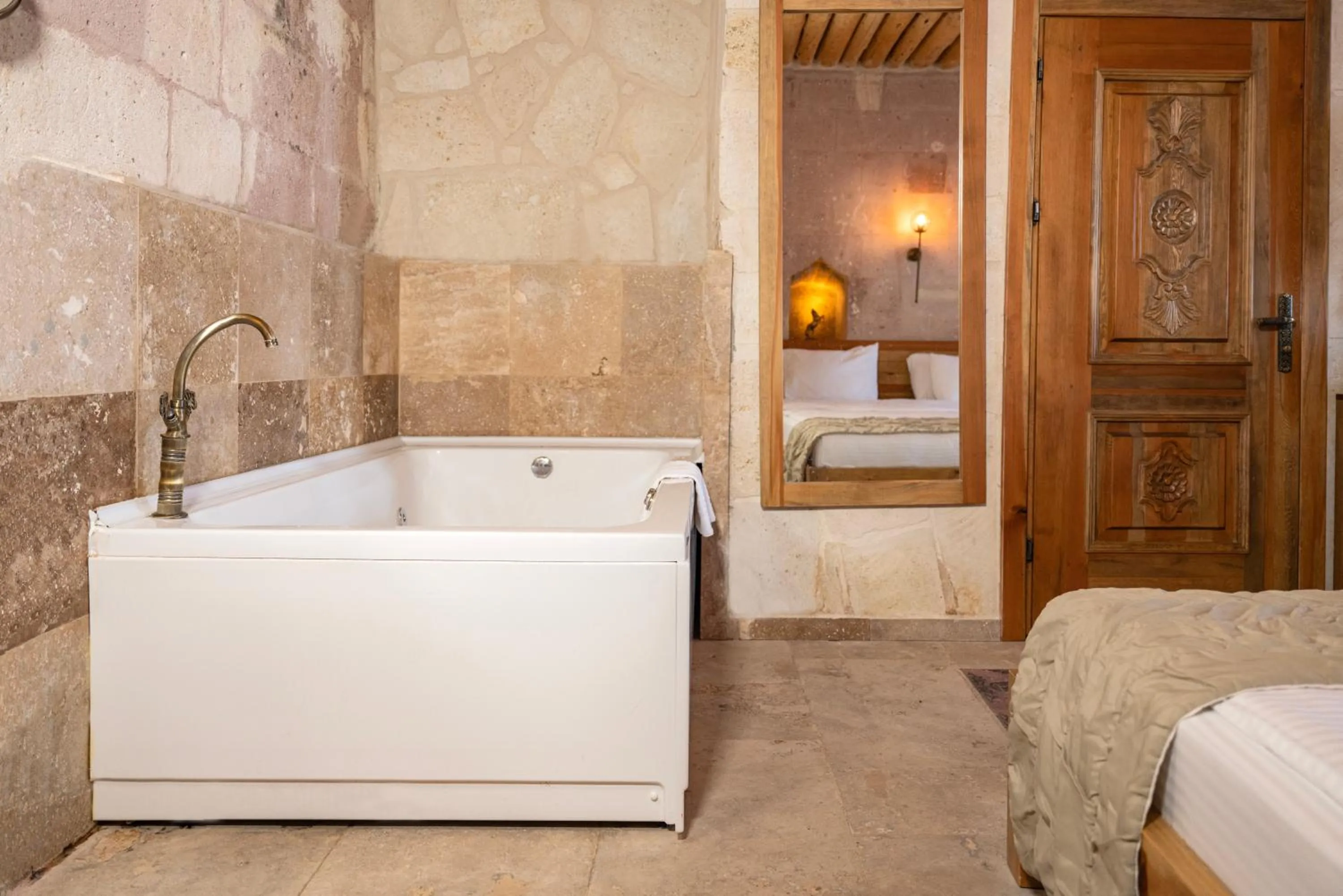 Bed in Cappadocia Alfa Cave Hotel