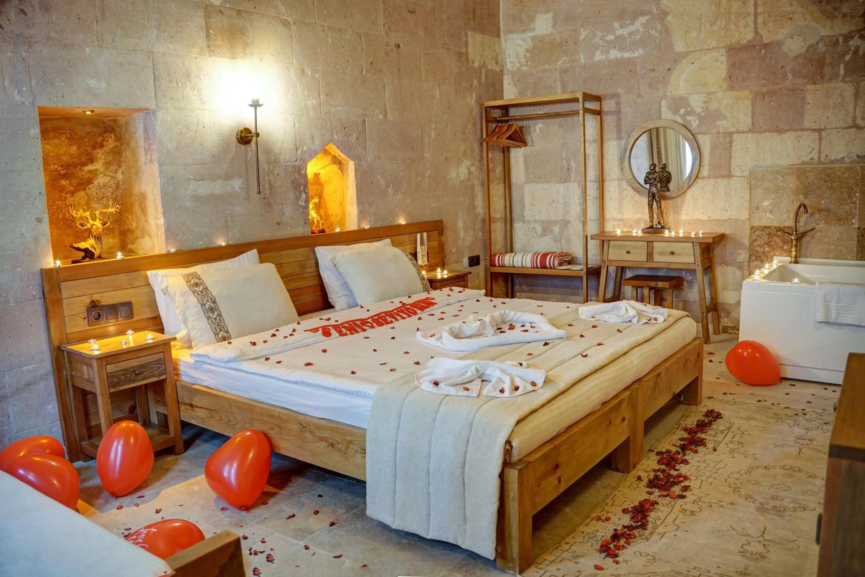 Bed in Cappadocia Alfa Cave Hotel