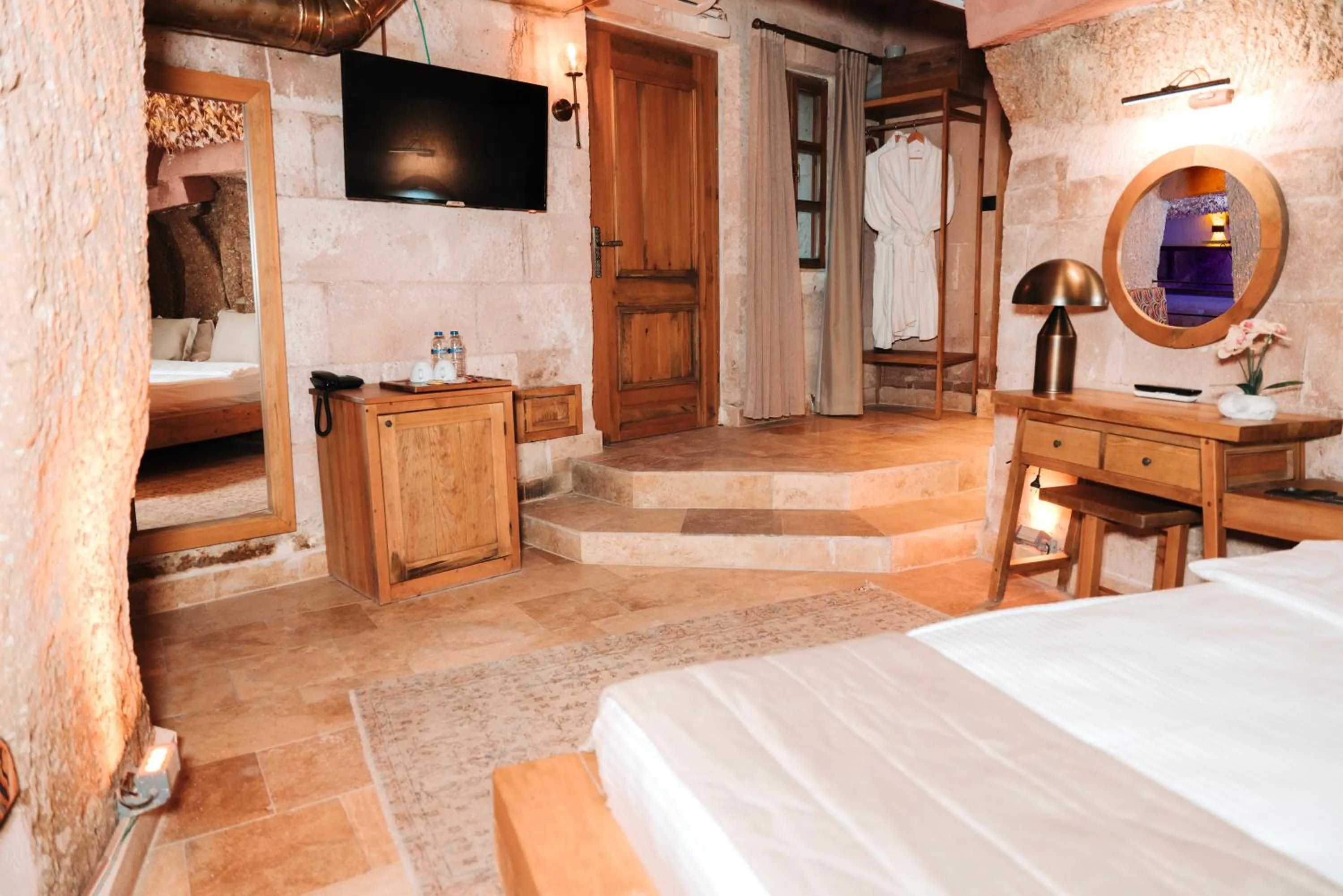 Bed in Cappadocia Alfa Cave Hotel