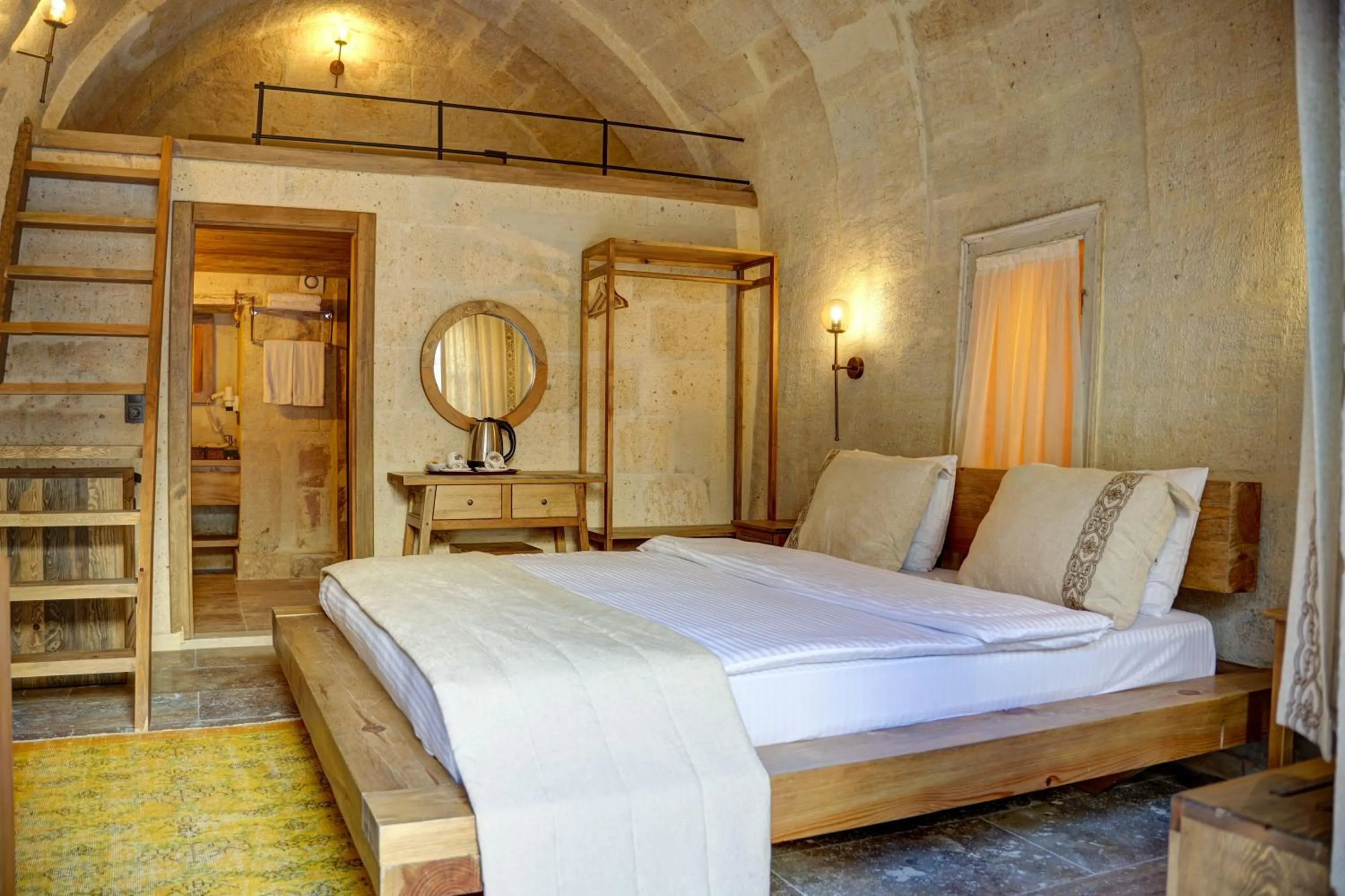 Bed in Cappadocia Alfa Cave Hotel