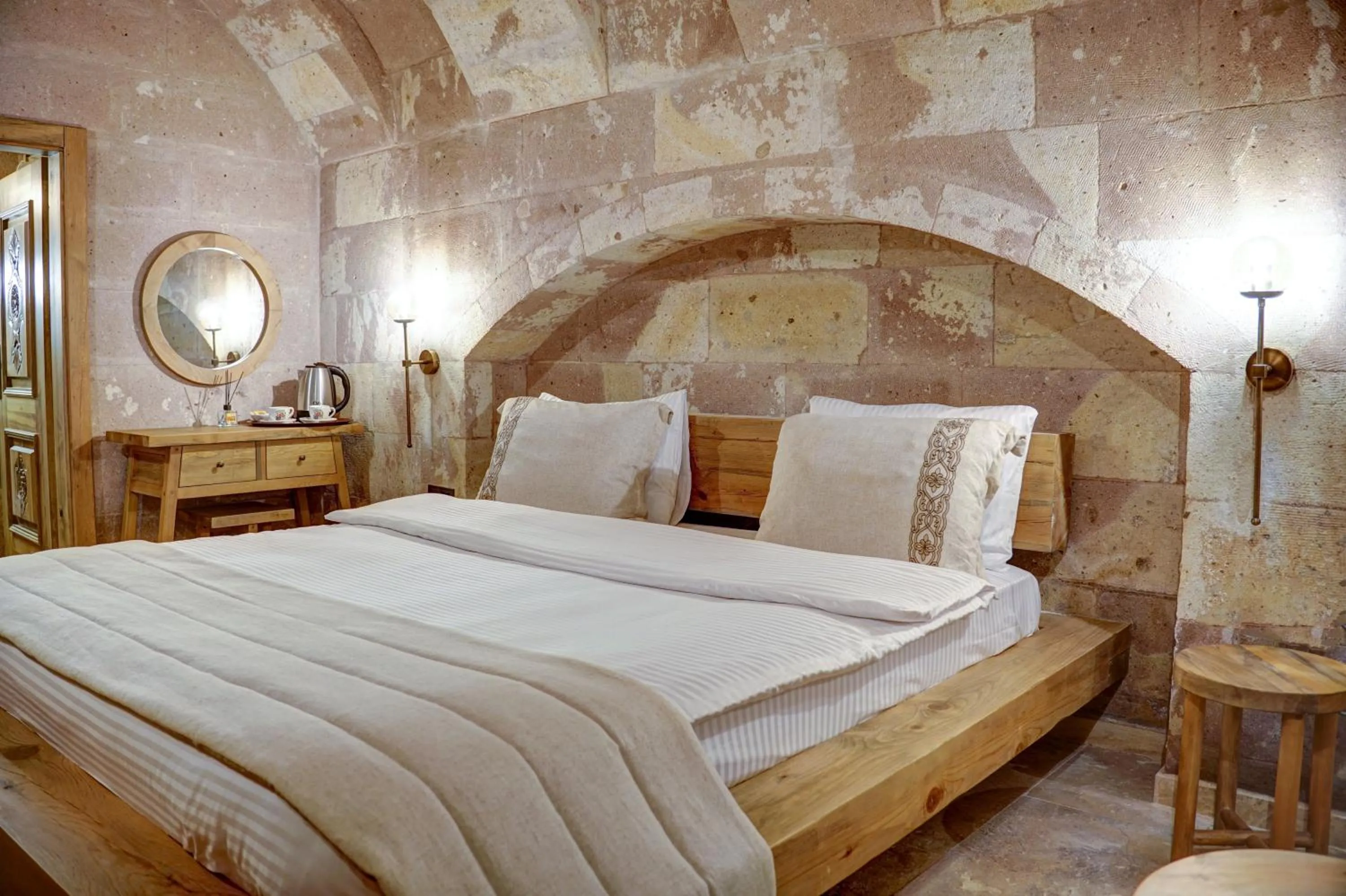 Bed in Cappadocia Alfa Cave Hotel