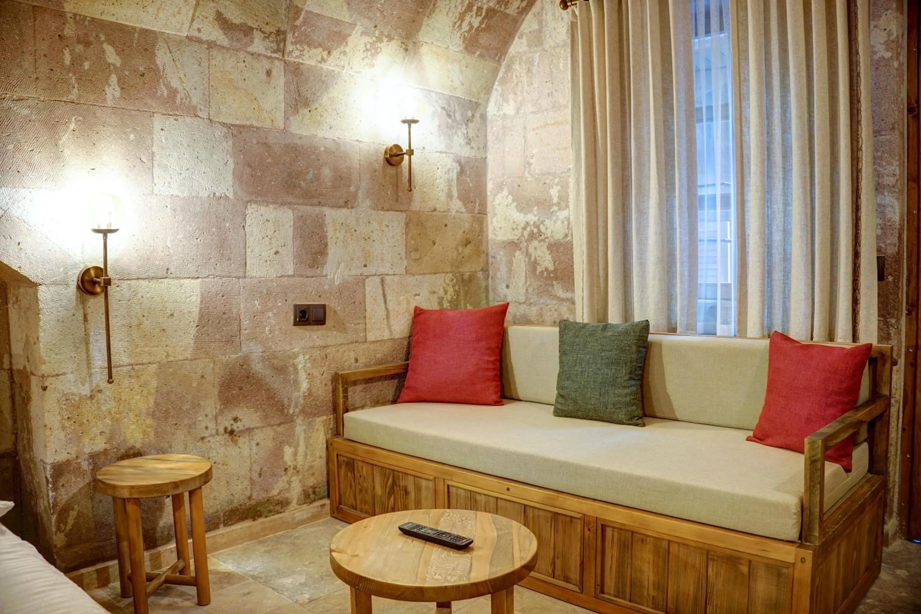 Decorative detail, Bed in Cappadocia Alfa Cave Hotel