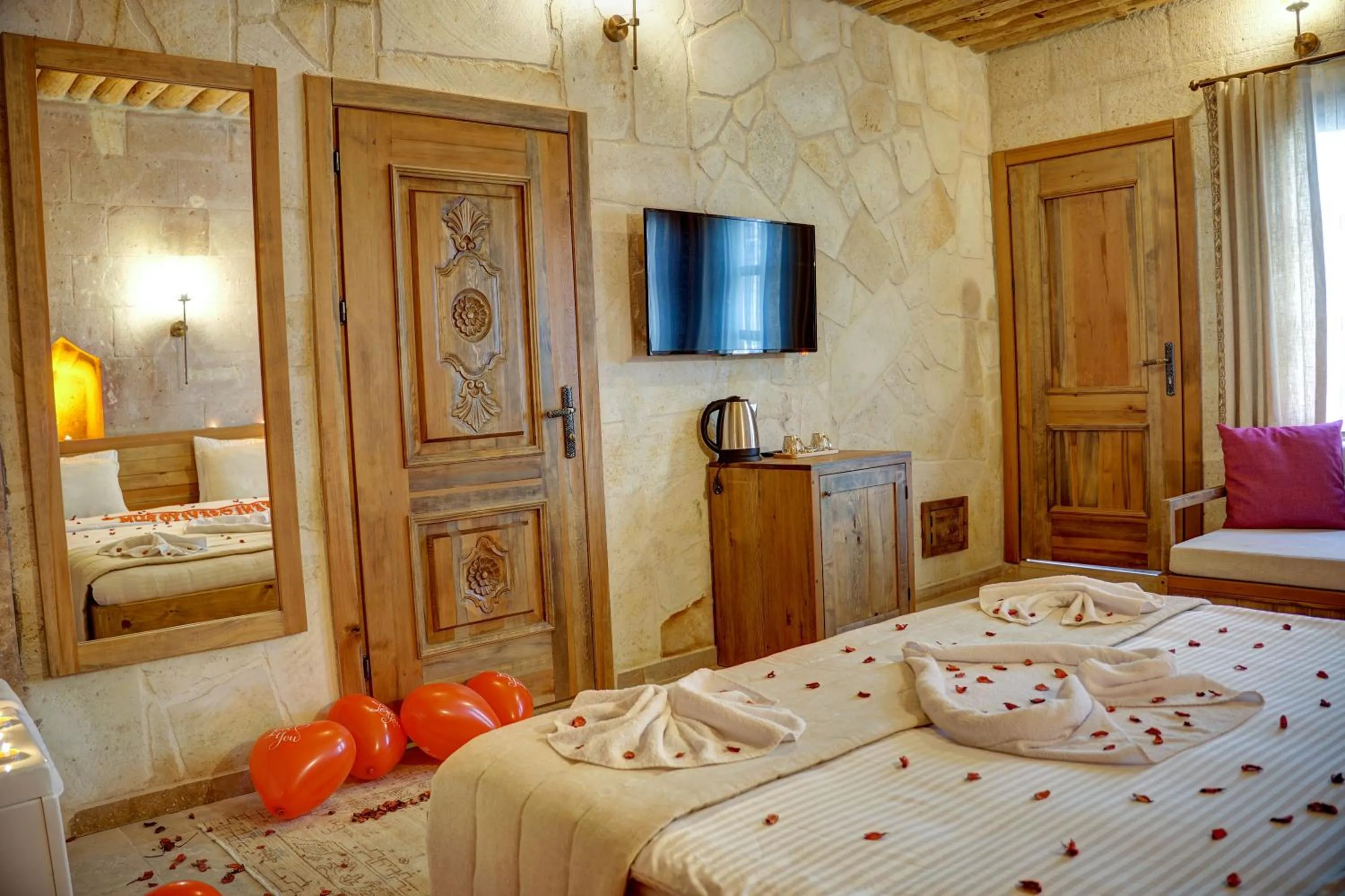 Bed in Cappadocia Alfa Cave Hotel