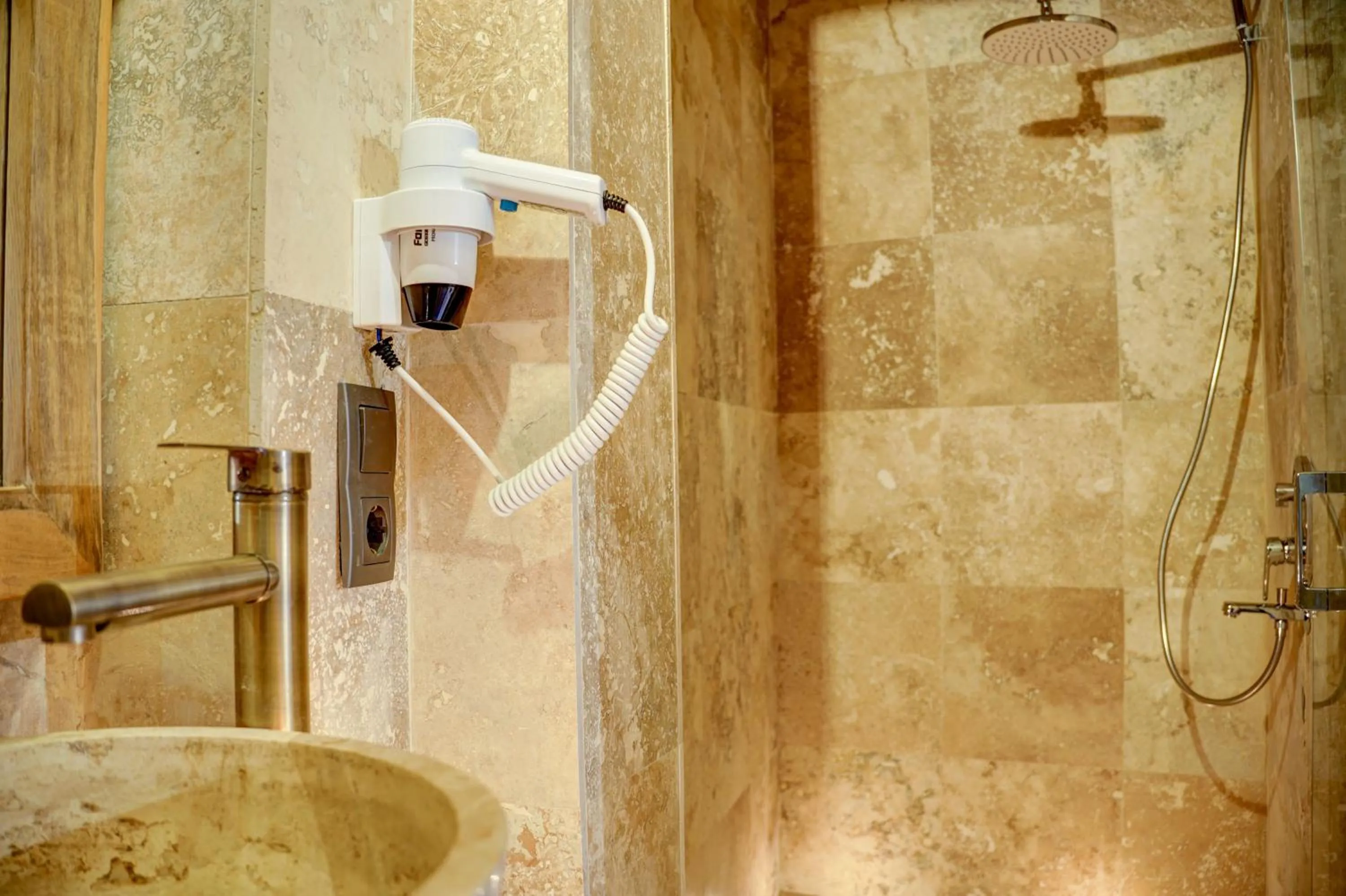 Shower in Cappadocia Alfa Cave Hotel