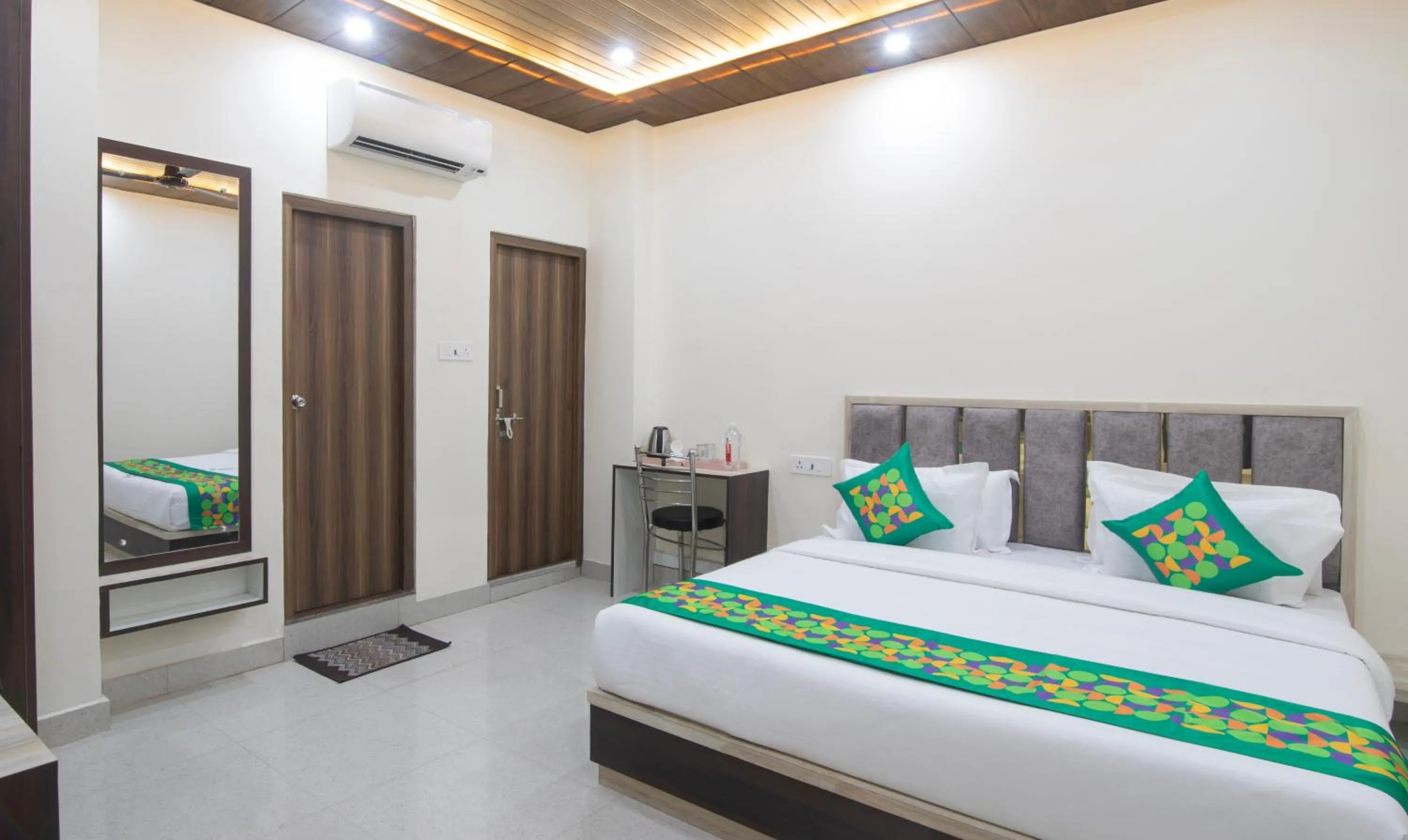 Bedroom, Bed in Treebo Golden Kashi