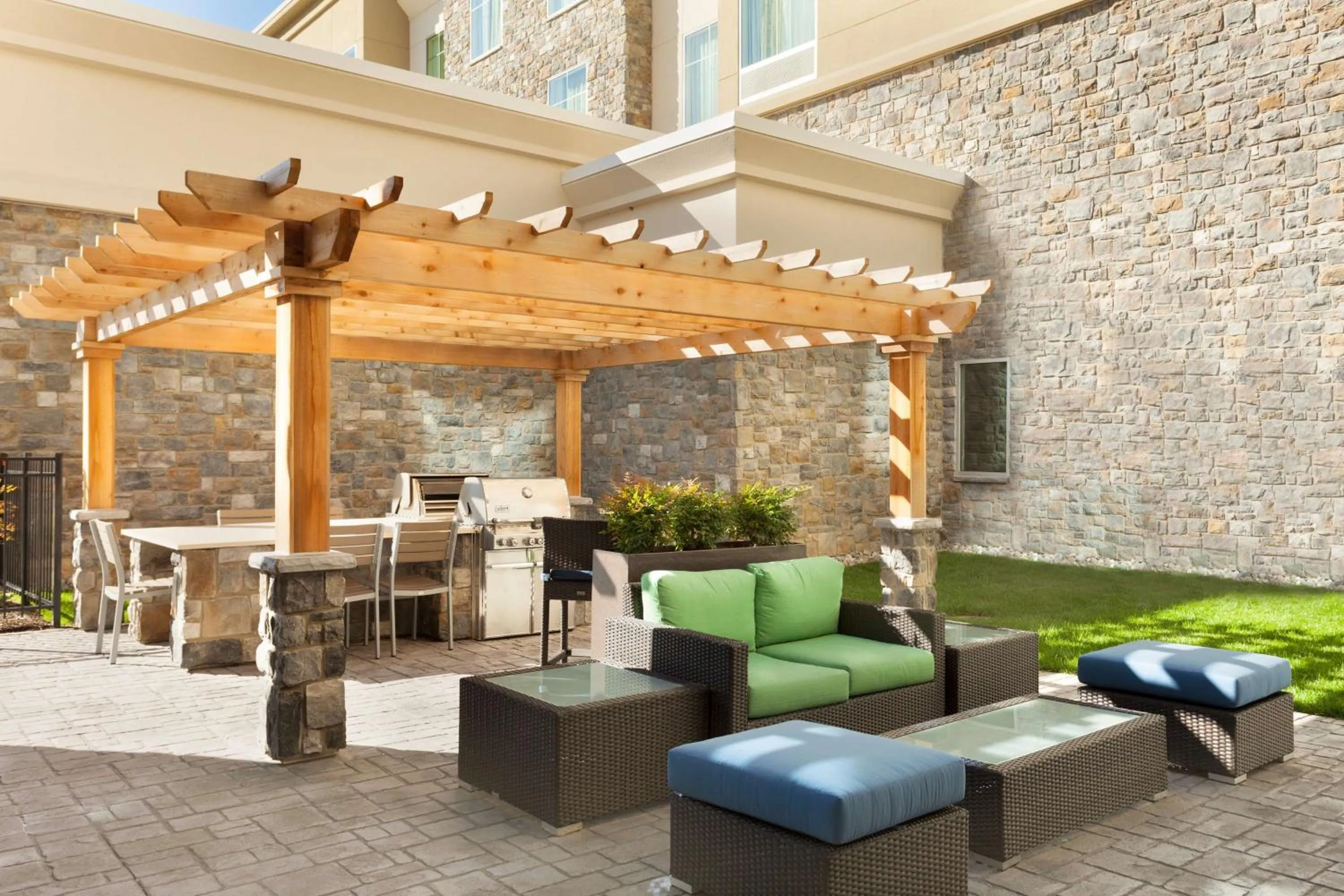 Inner courtyard view in Homewood Suites by Hilton Frederick
