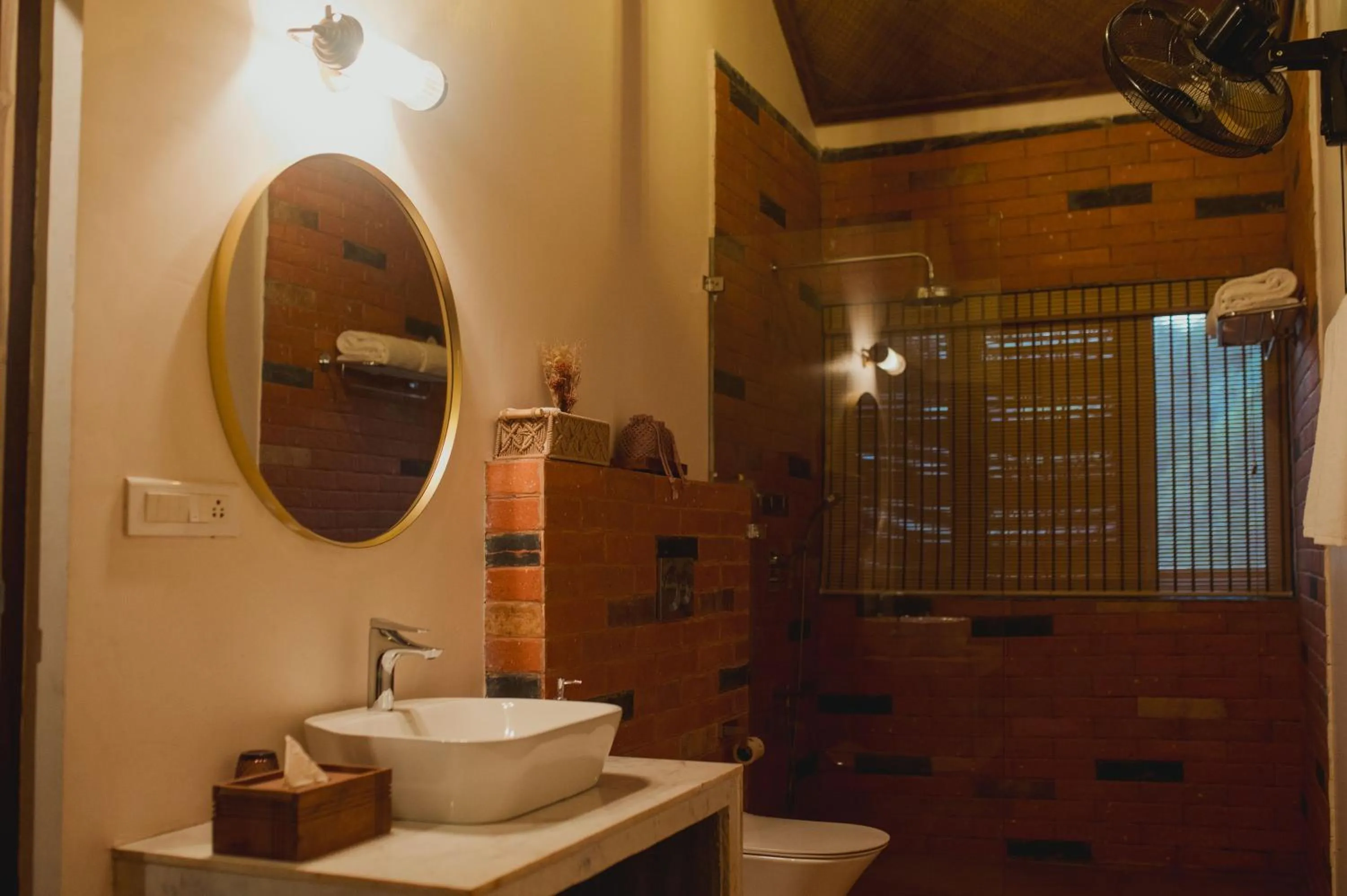 Bathroom in Brij Paraiso Saligao, Goa - An Indo-Portuguese Villa