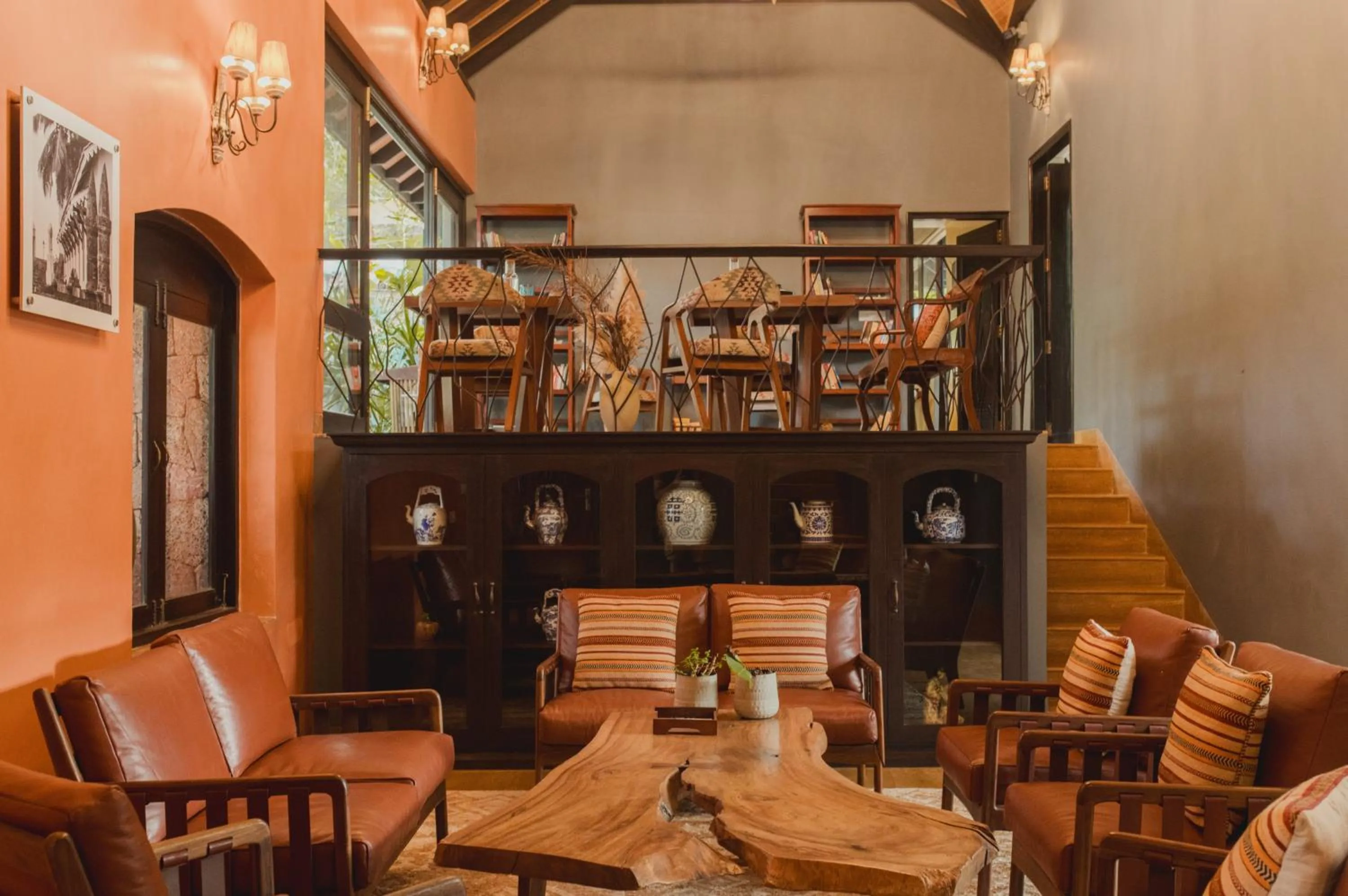 Living room in Brij Paraiso Saligao, Goa - An Indo-Portuguese Villa