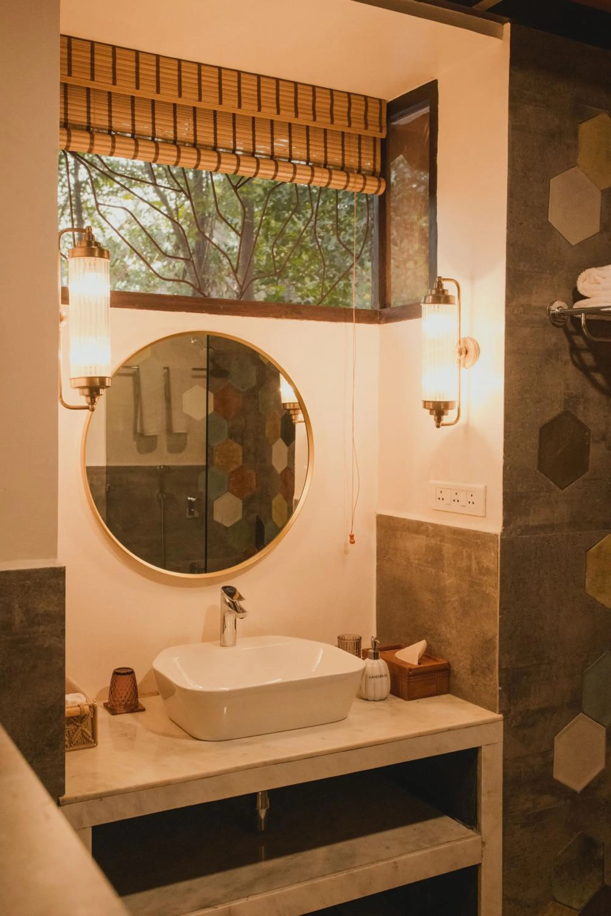 Bathroom in Brij Paraiso Saligao, Goa - An Indo-Portuguese Villa