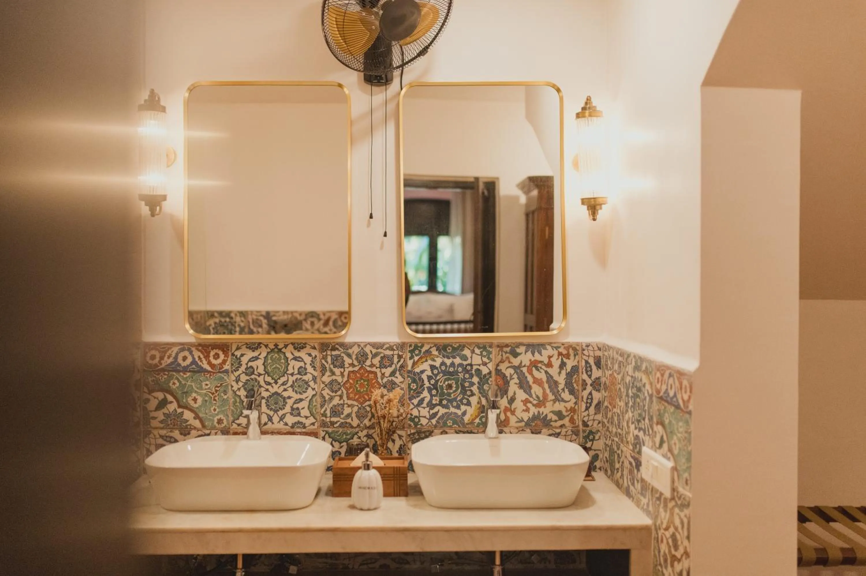 Bathroom in Brij Paraiso Saligao, Goa - An Indo-Portuguese Villa