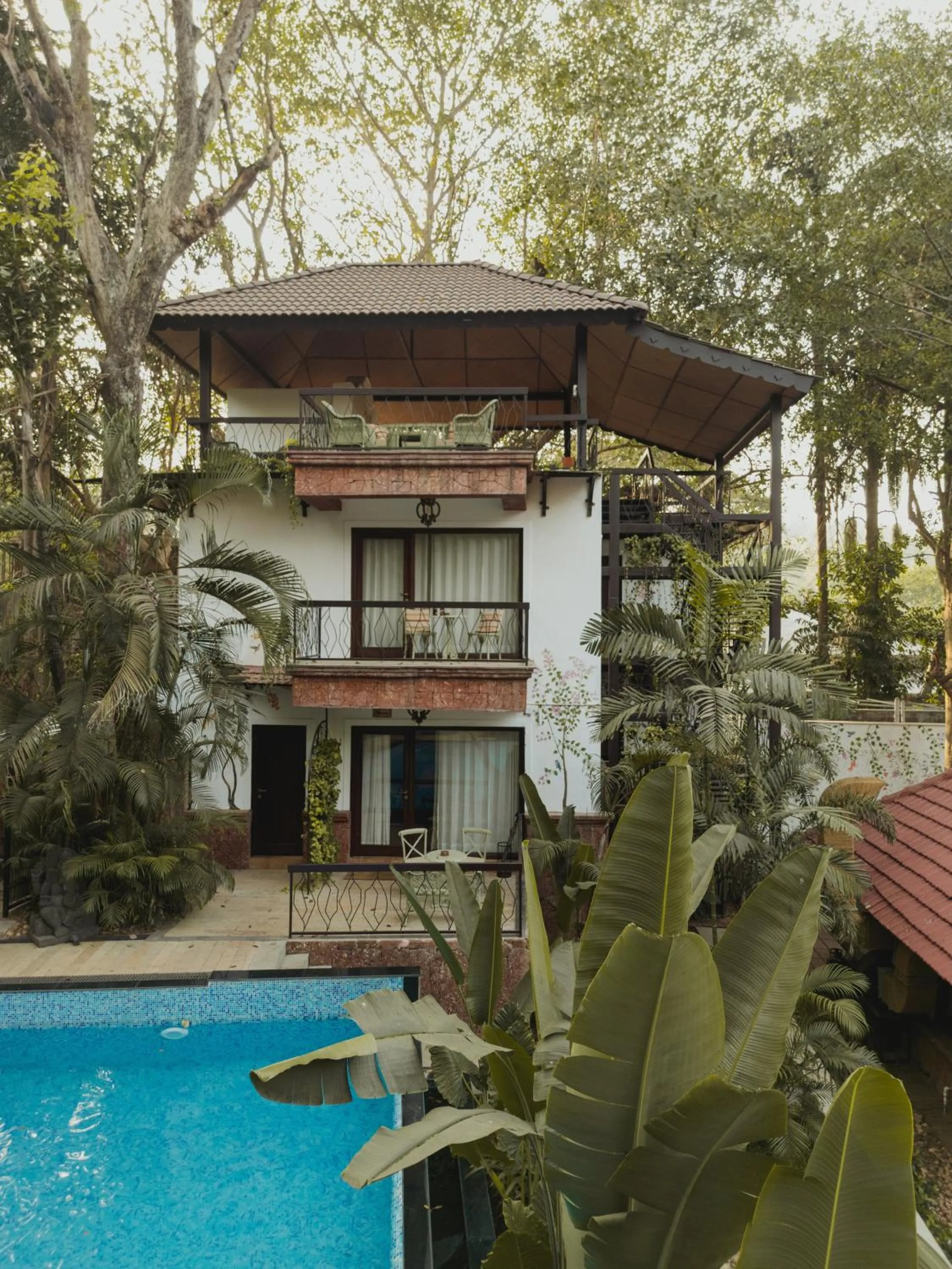 Balcony/Terrace in Brij Paraiso Saligao, Goa - An Indo-Portuguese Villa