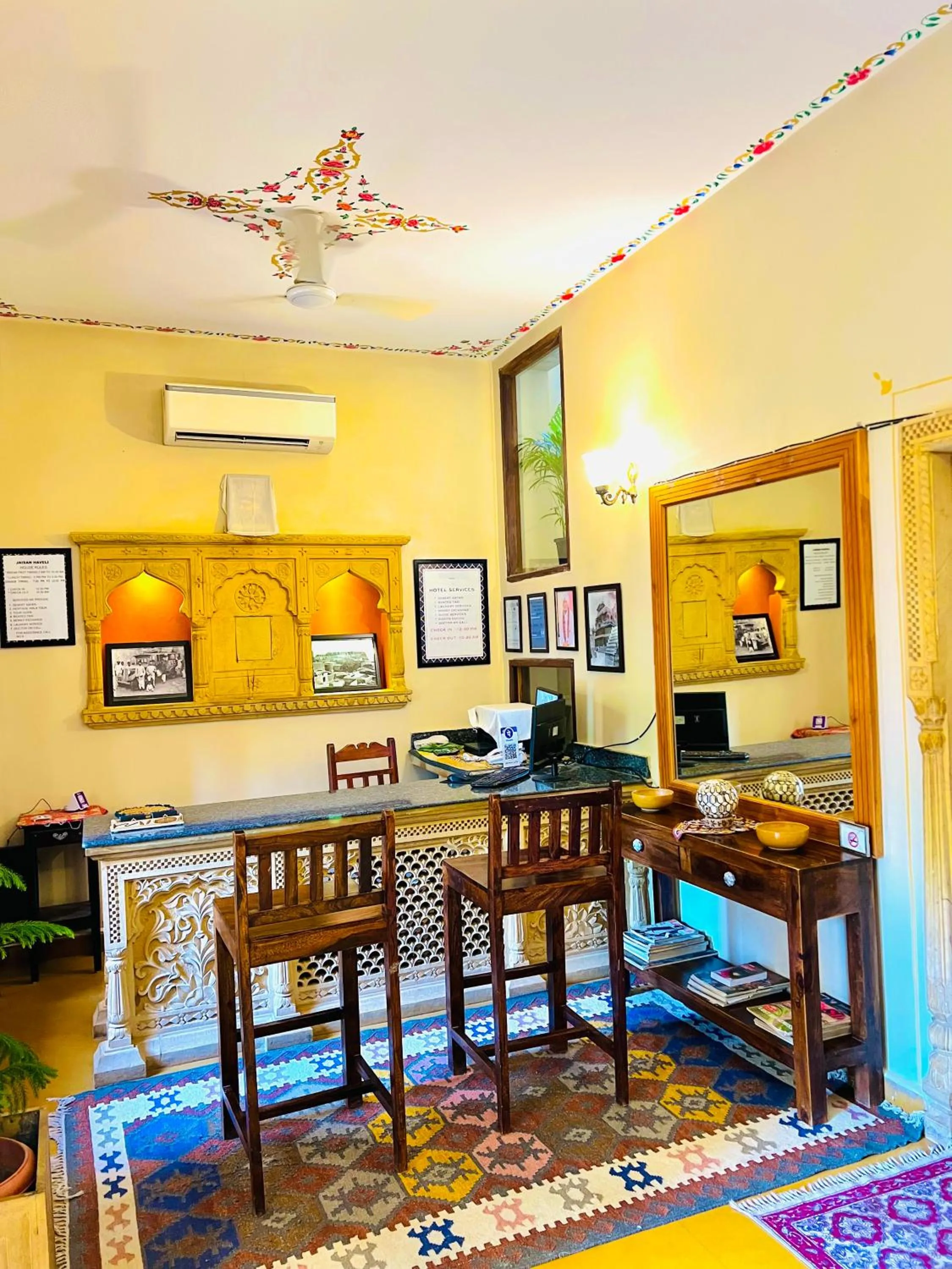 Lobby or reception in Hotel Jaisan Haveli